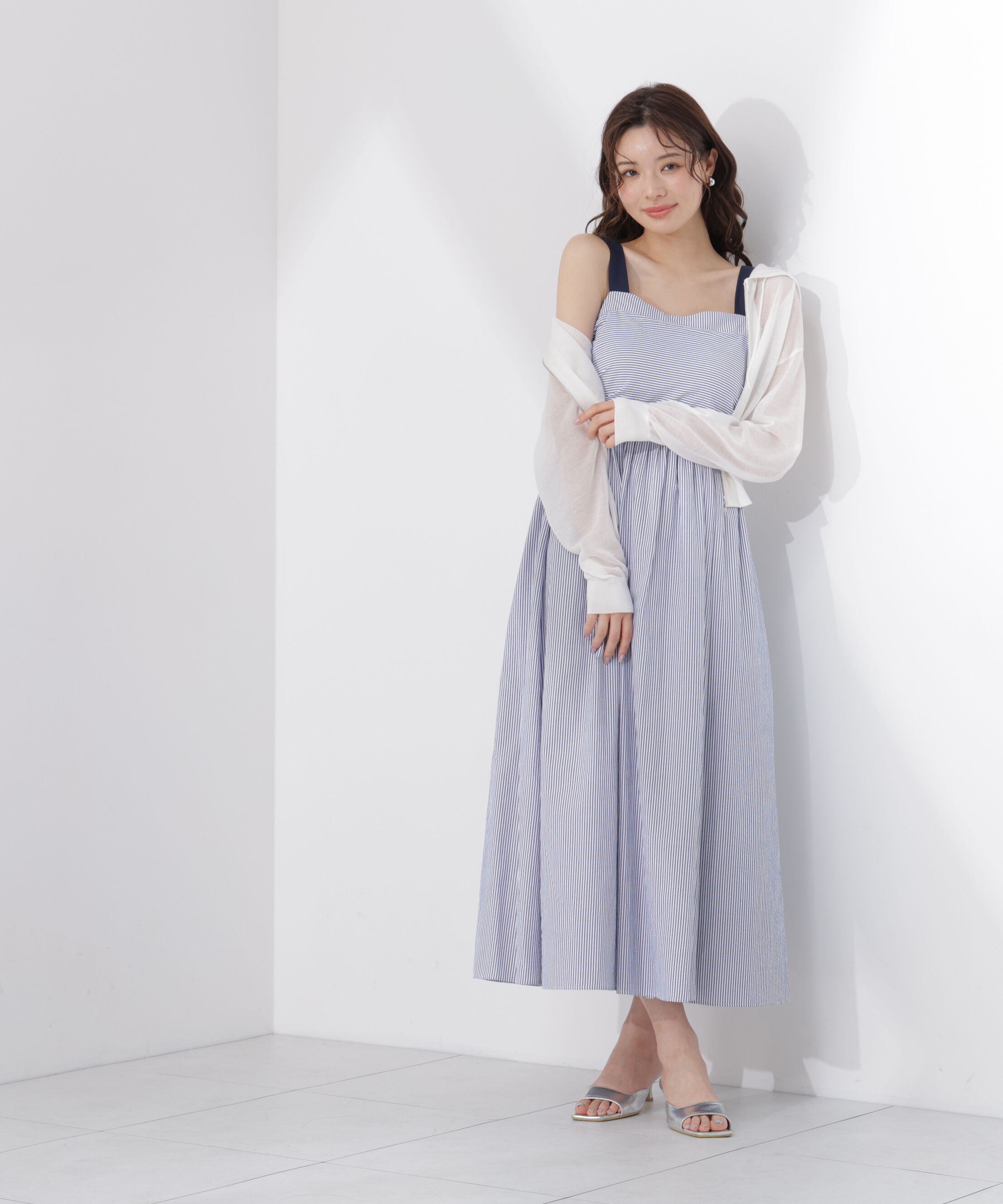 PROPORTION BODY DRESSING「〈a/mie〉シアーニットパーカー」|ニット・セーター|