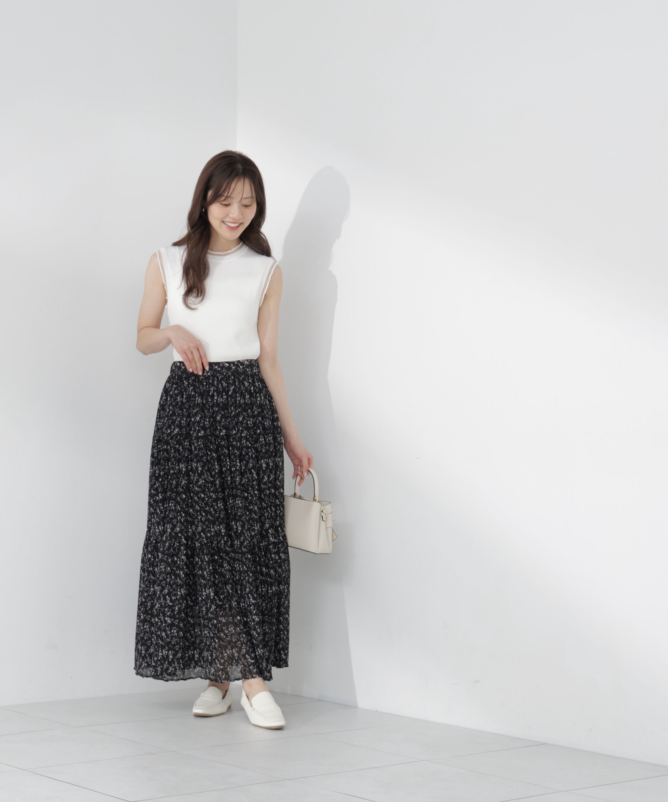 PROPORTION BODY DRESSING「小花プリーツロングスカート26SS」|スカート|