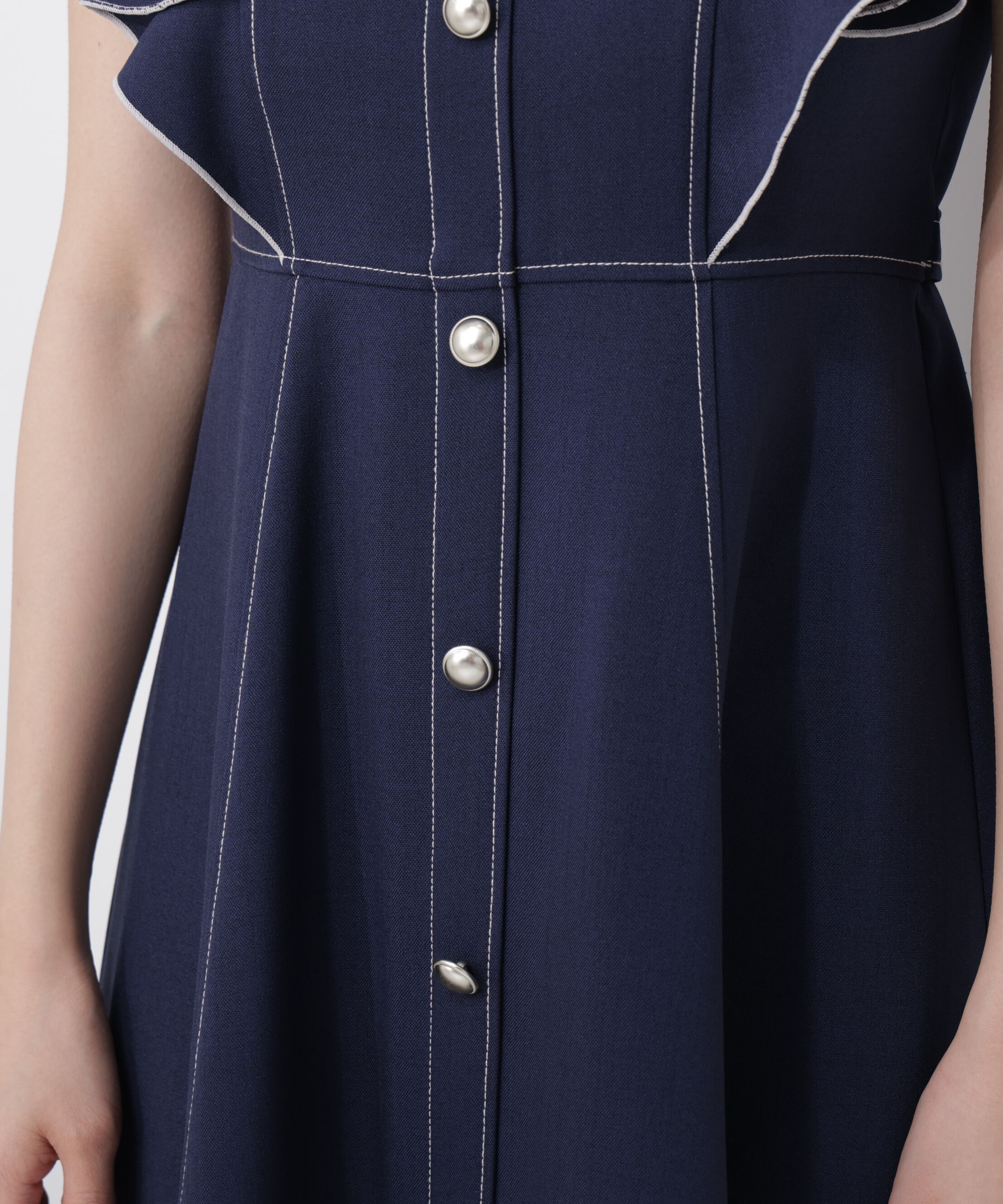 PROPORTION BODY DRESSING「フロントボタンステッチワンピース26SS」|ワンピース|