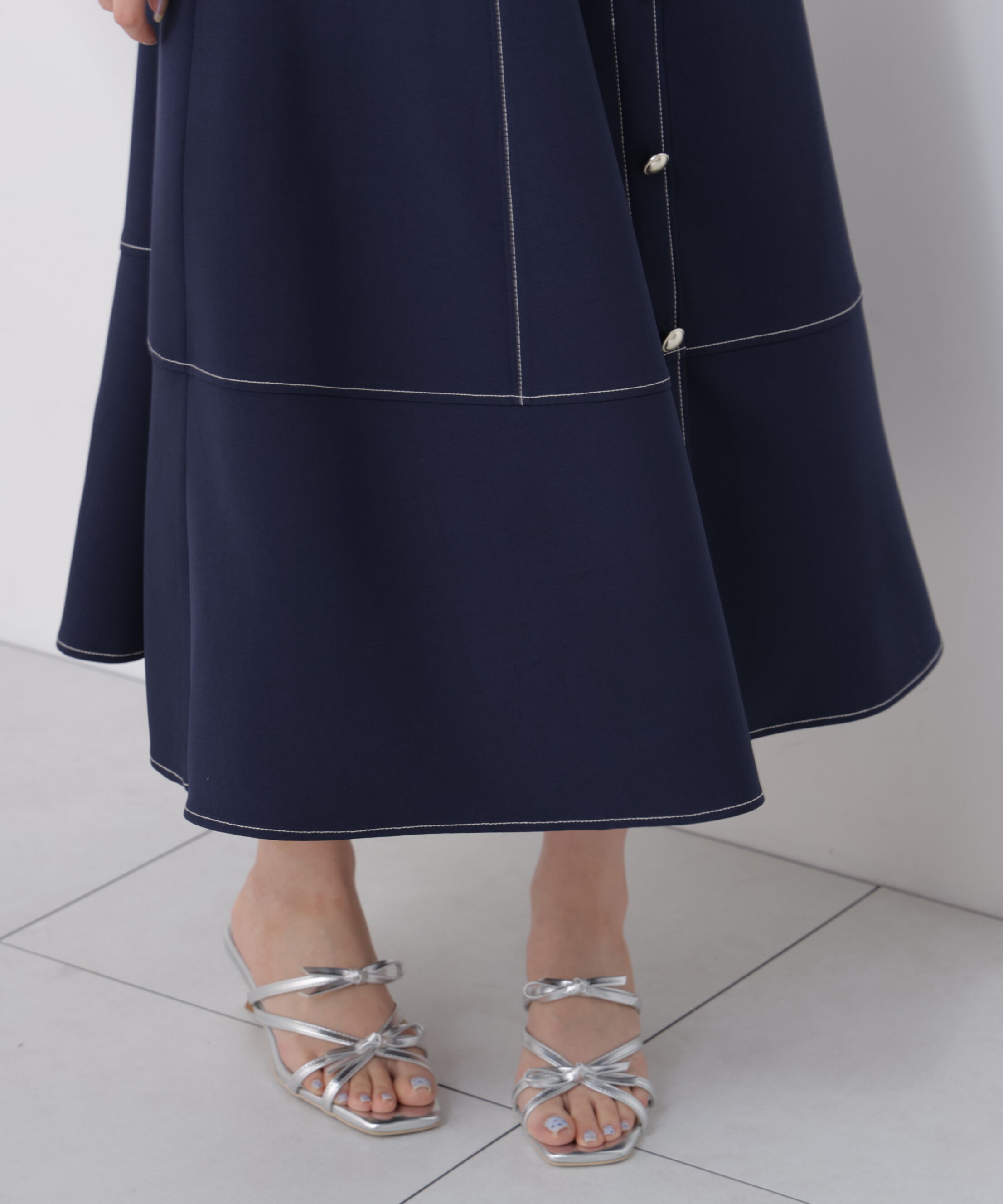 PROPORTION BODY DRESSING「フロントボタンステッチワンピース26SS」|ワンピース|