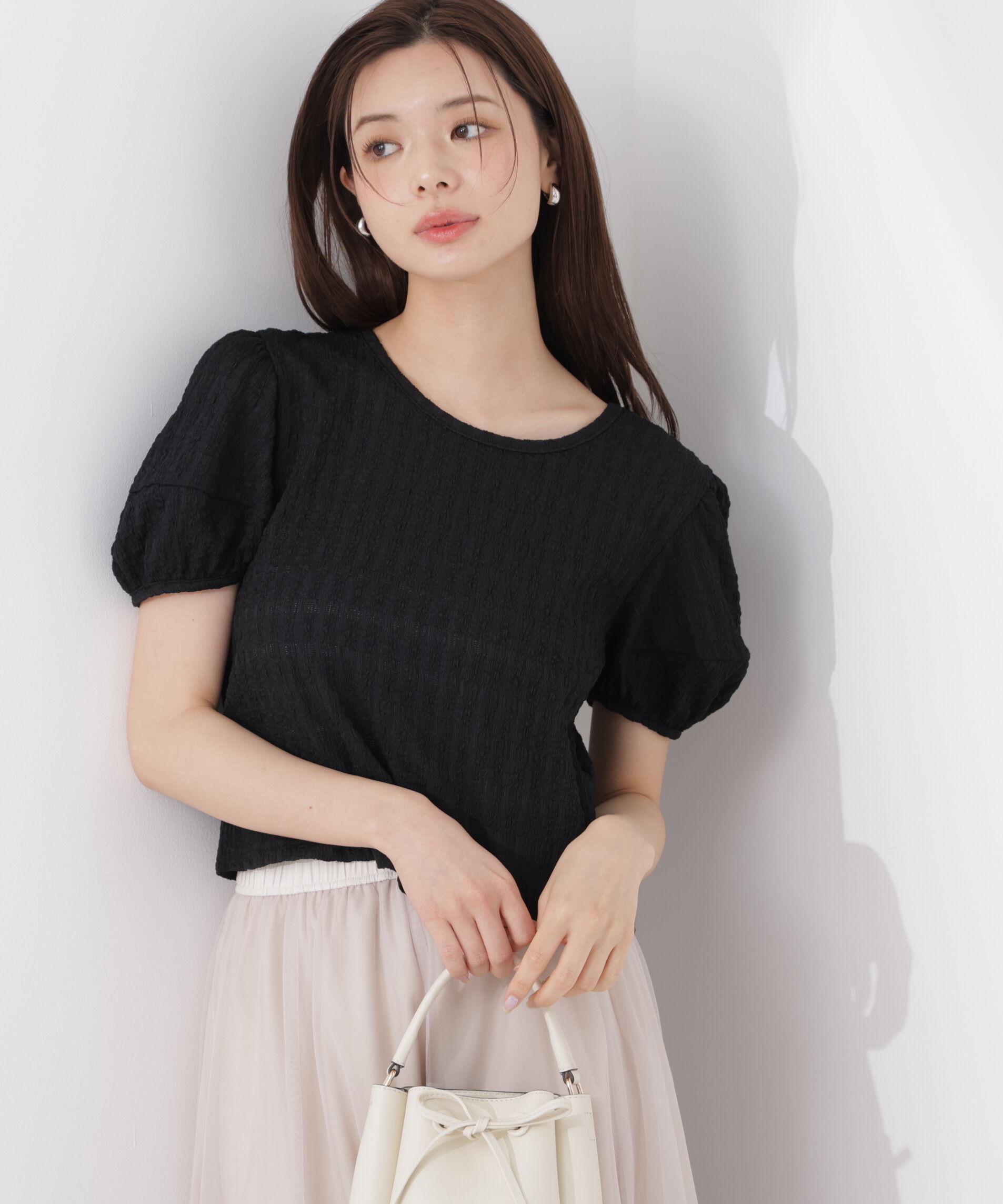 PROPORTION BODY DRESSING「バックオープンパフスリーブトップス26SS」|Tシャツ・カットソー|