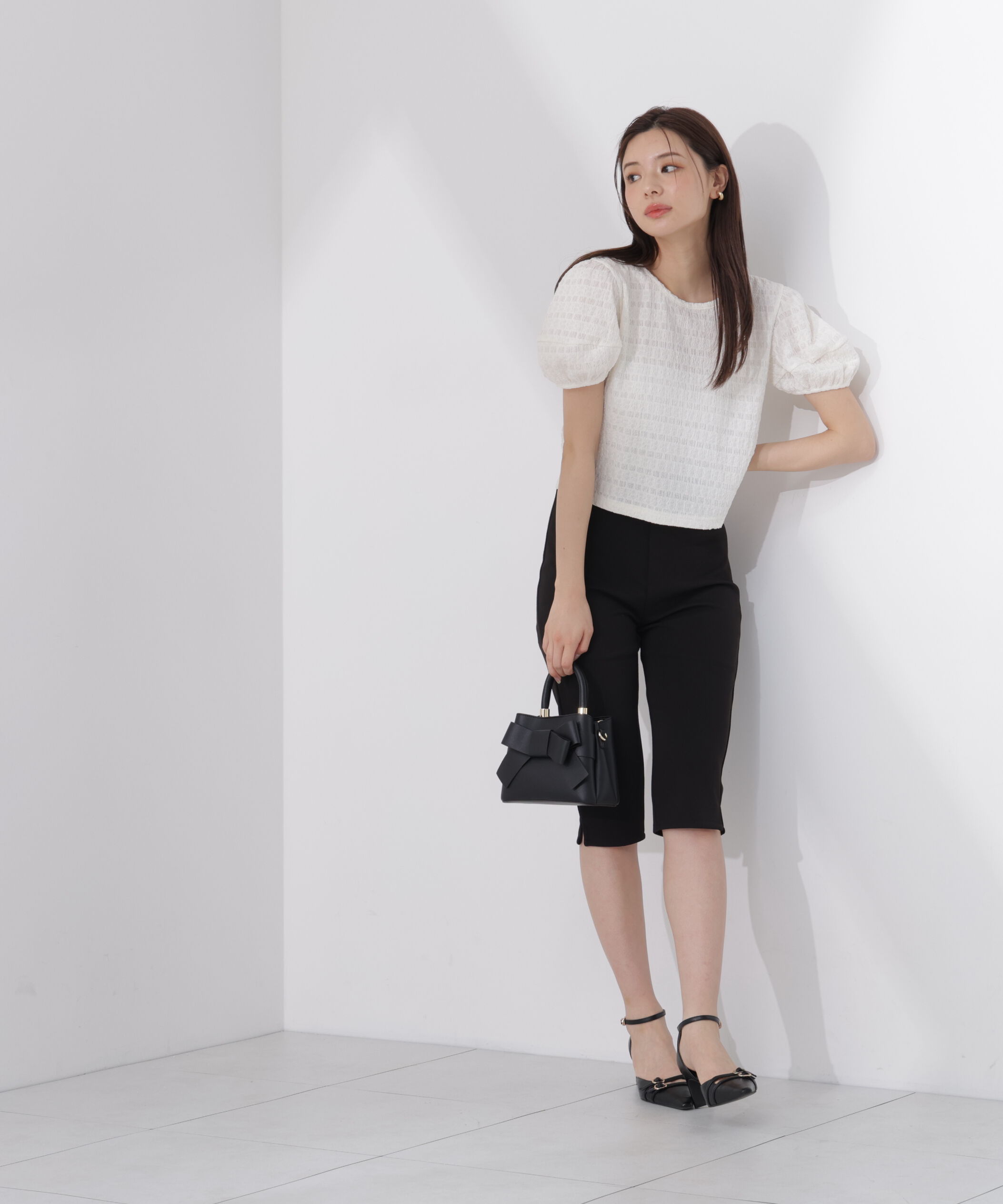 PROPORTION BODY DRESSING「バックオープンパフスリーブトップス26SS」|Tシャツ・カットソー|