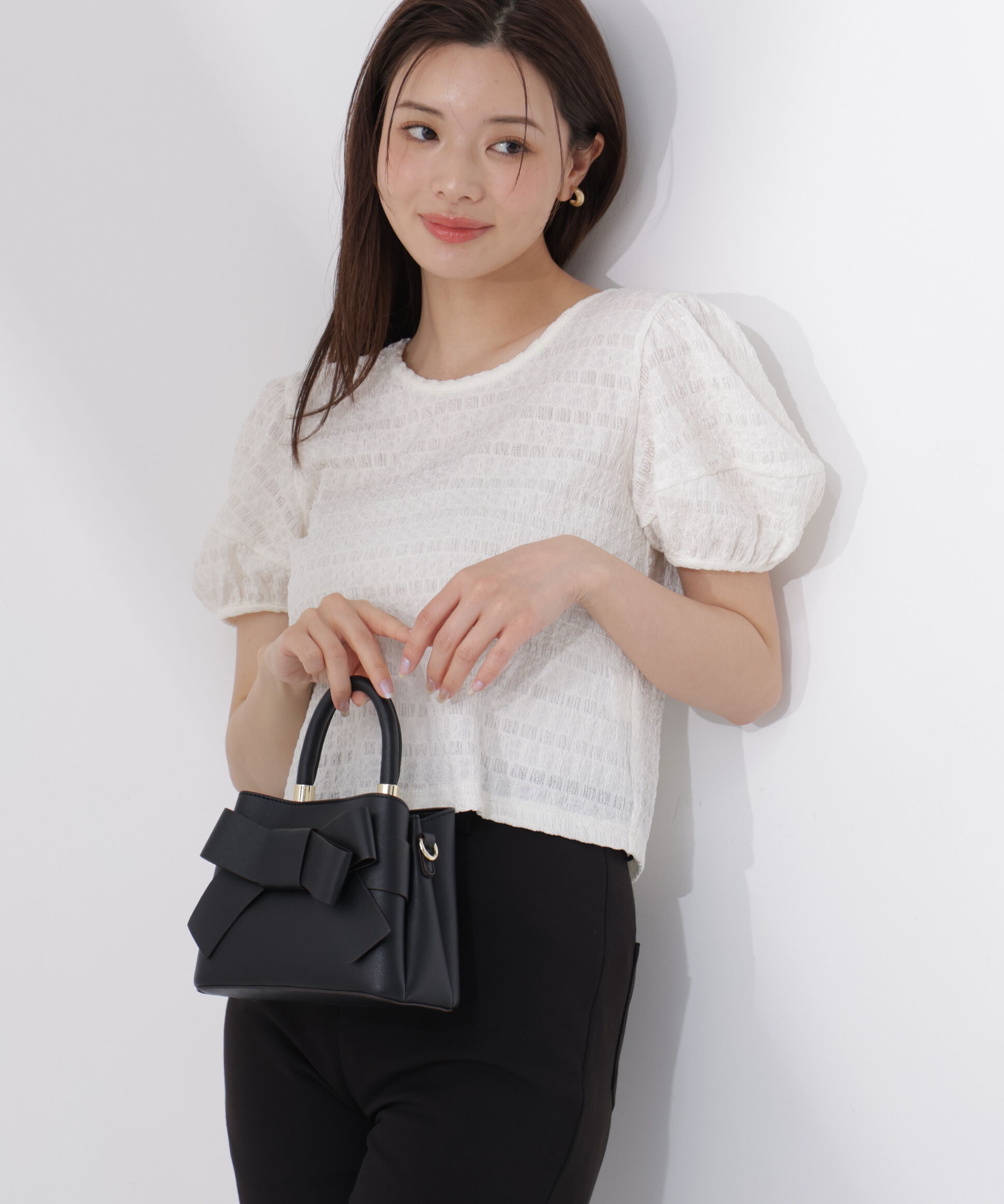 PROPORTION BODY DRESSING「バックオープンパフスリーブトップス26SS」|Tシャツ・カットソー|
