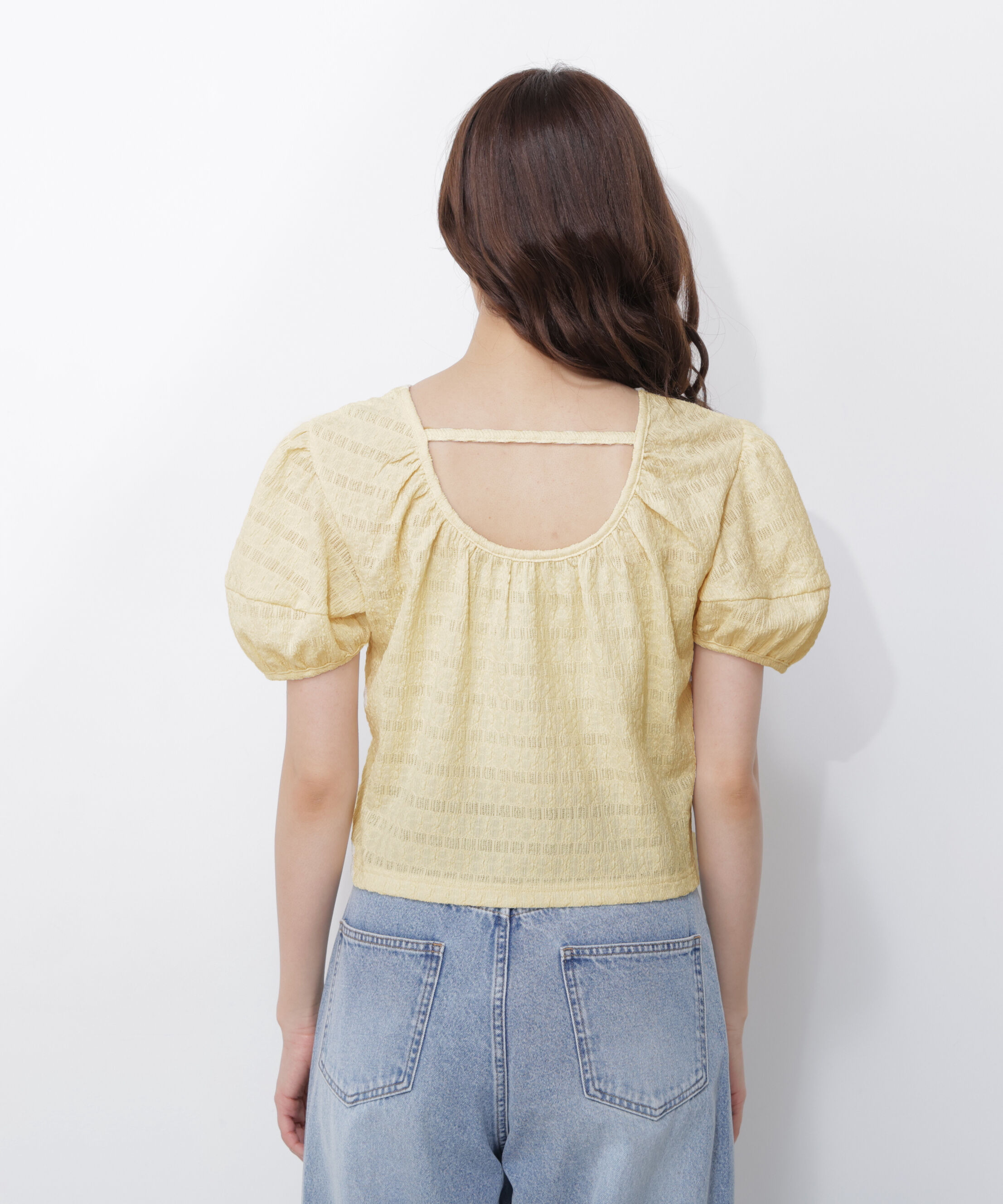 PROPORTION BODY DRESSING「バックオープンパフスリーブトップス26SS」|Tシャツ・カットソー|