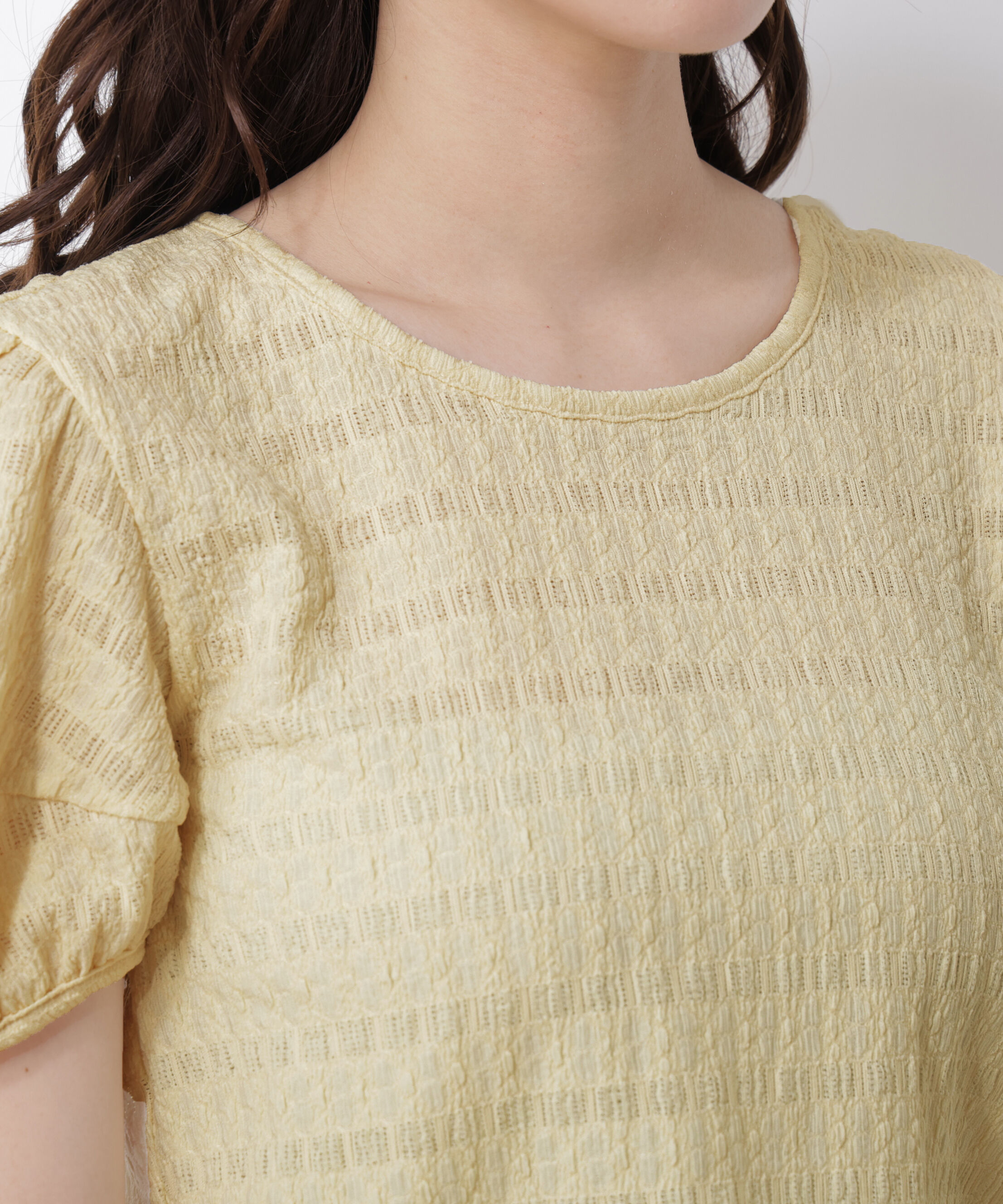 PROPORTION BODY DRESSING「バックオープンパフスリーブトップス26SS」|Tシャツ・カットソー|