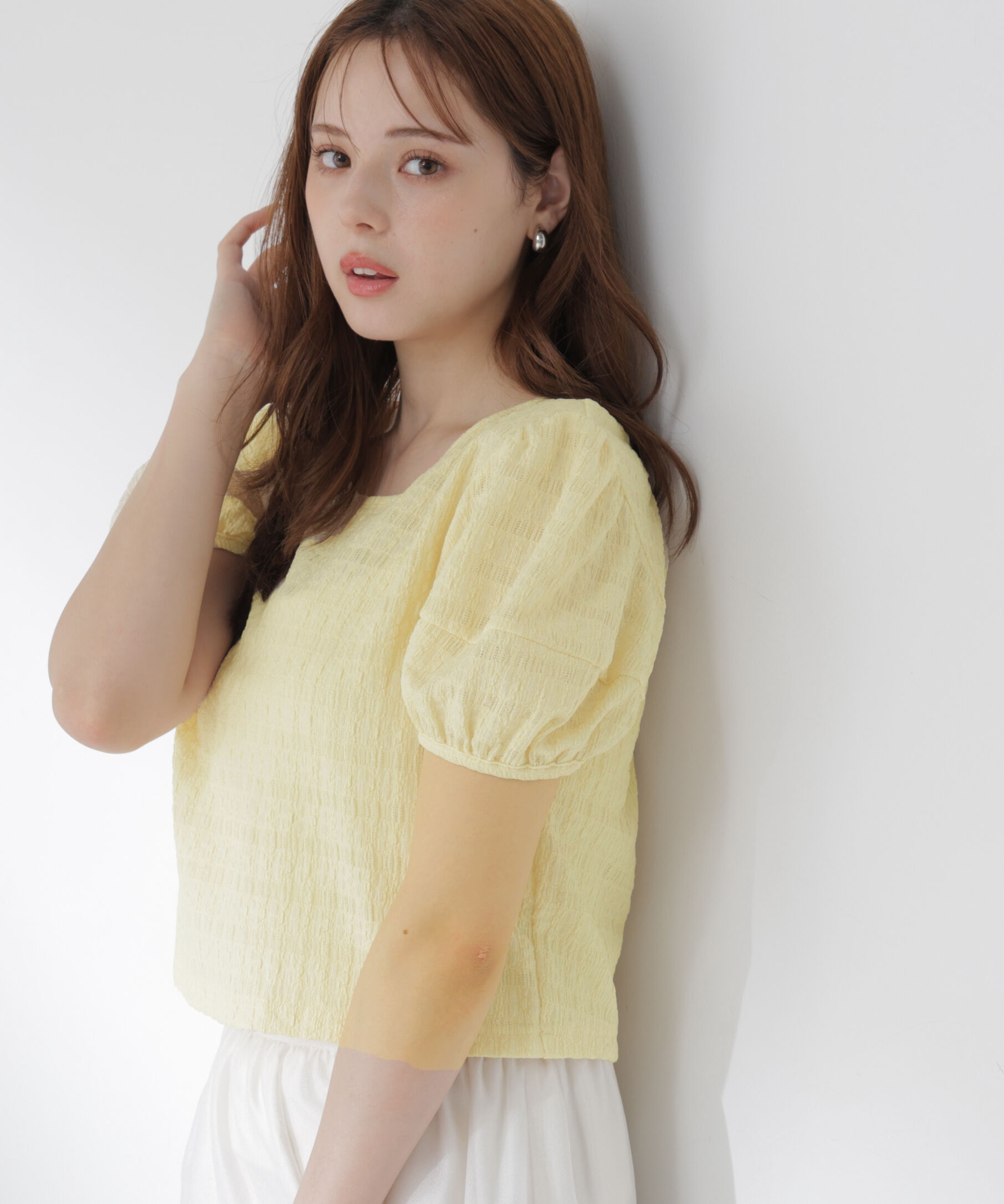 PROPORTION BODY DRESSING「バックオープンパフスリーブトップス26SS」|Tシャツ・カットソー|