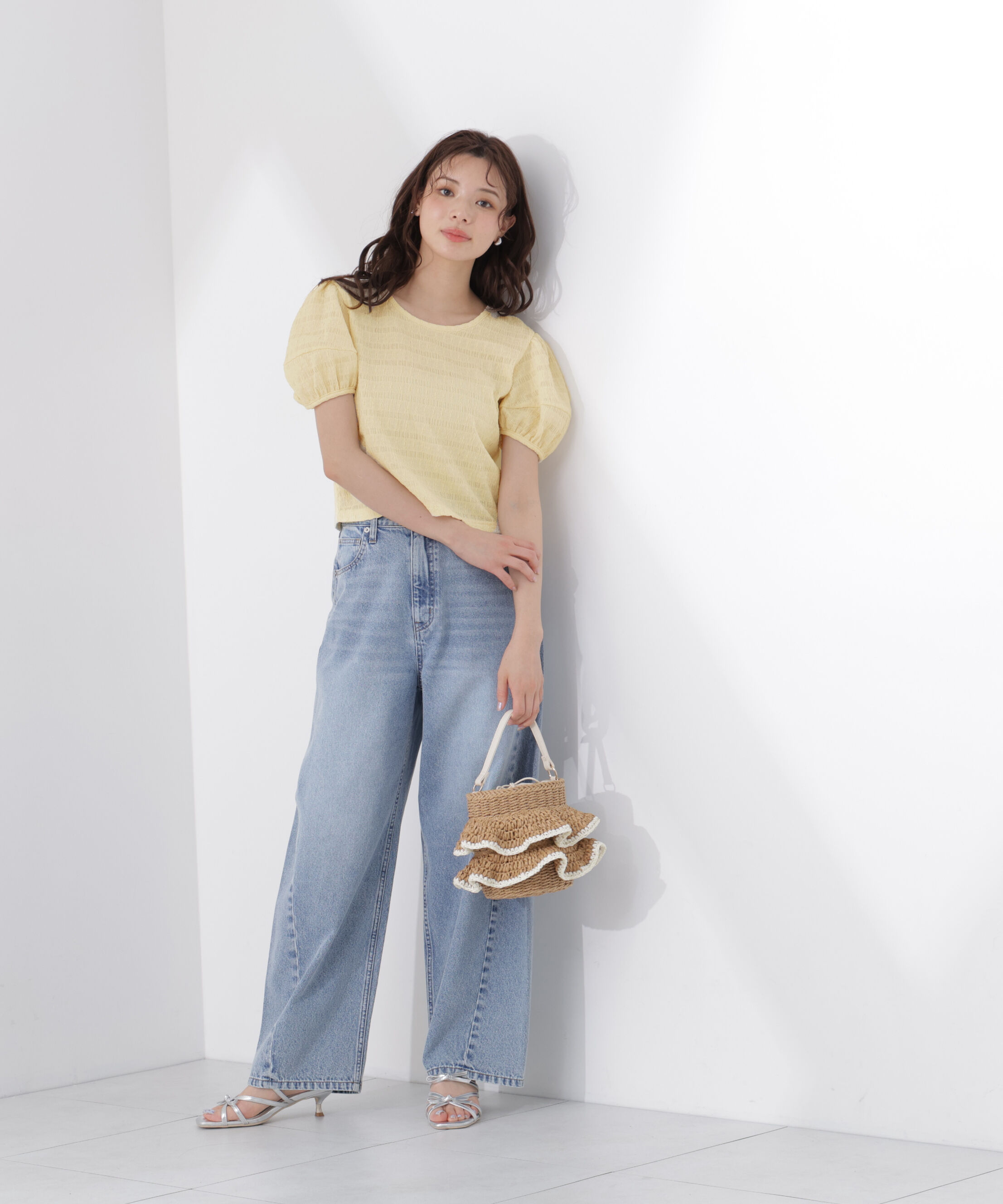 PROPORTION BODY DRESSING「バックオープンパフスリーブトップス26SS」|Tシャツ・カットソー|