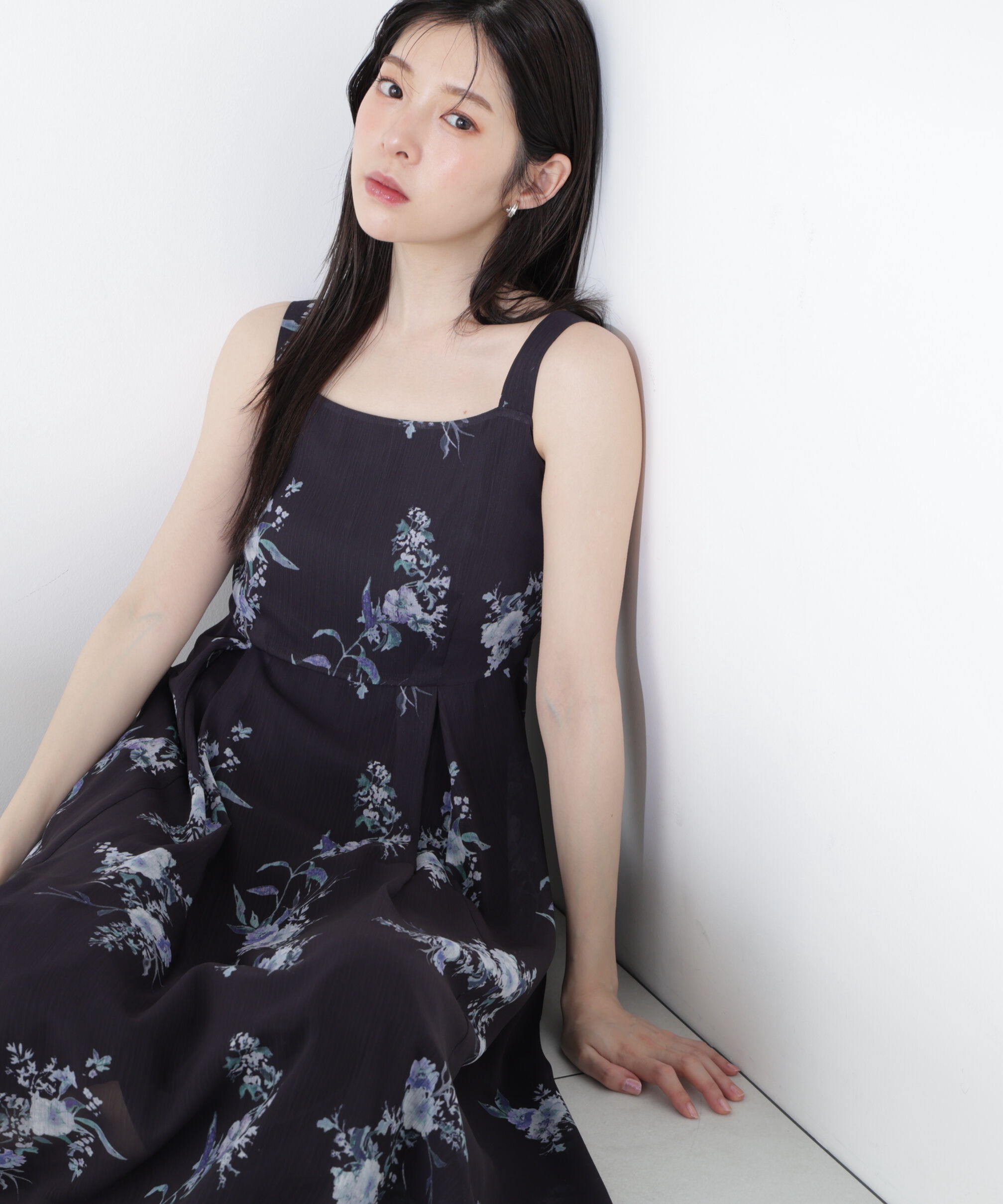 PROPORTION BODY DRESSING「＜青島心さん着用＞ボタニカル花柄キャミワンピース」|ワンピース|