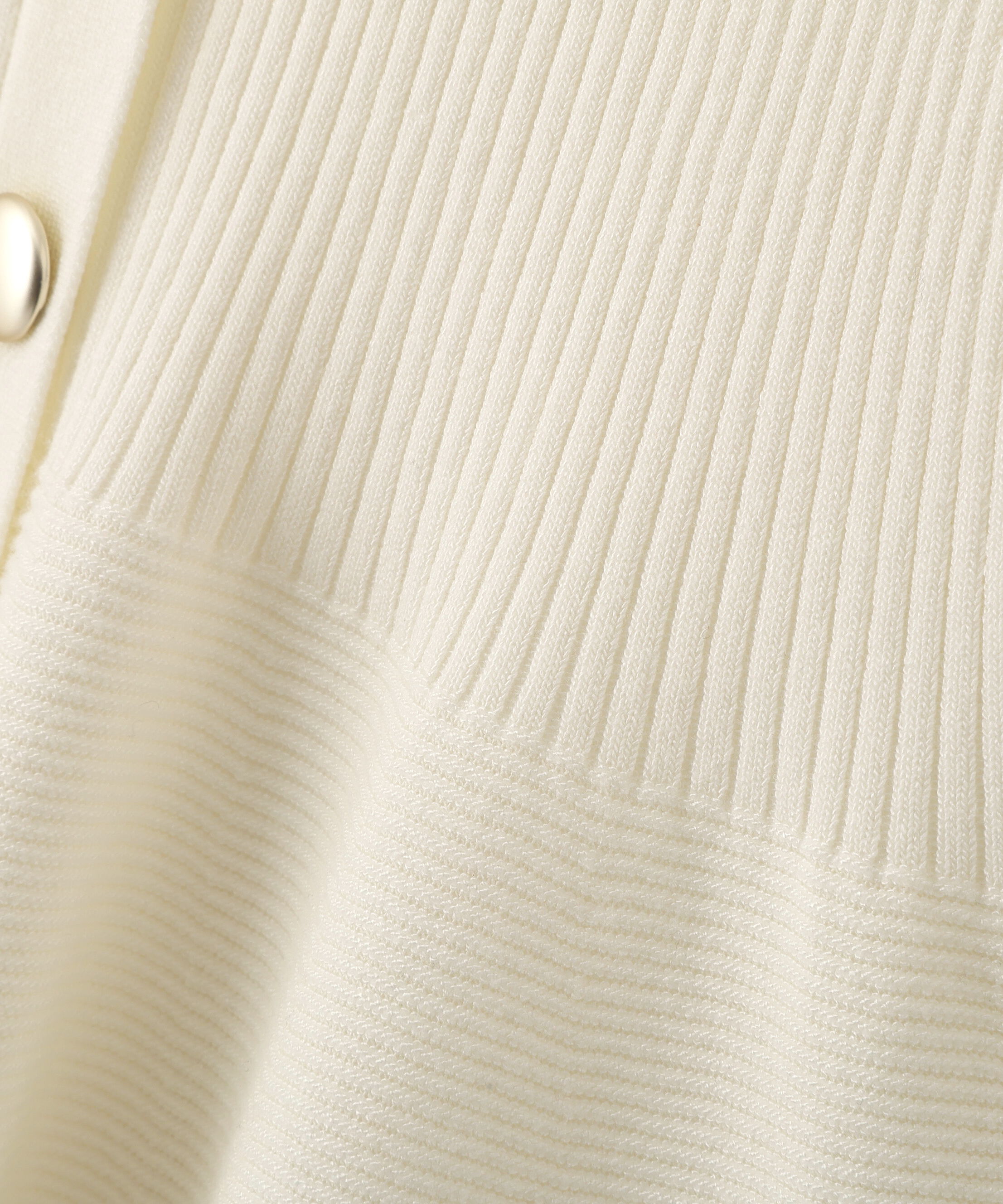 PROPORTION BODY DRESSING「＜一部追加生産予約＞部分シアーペプラムニット」|ニット・セーター|