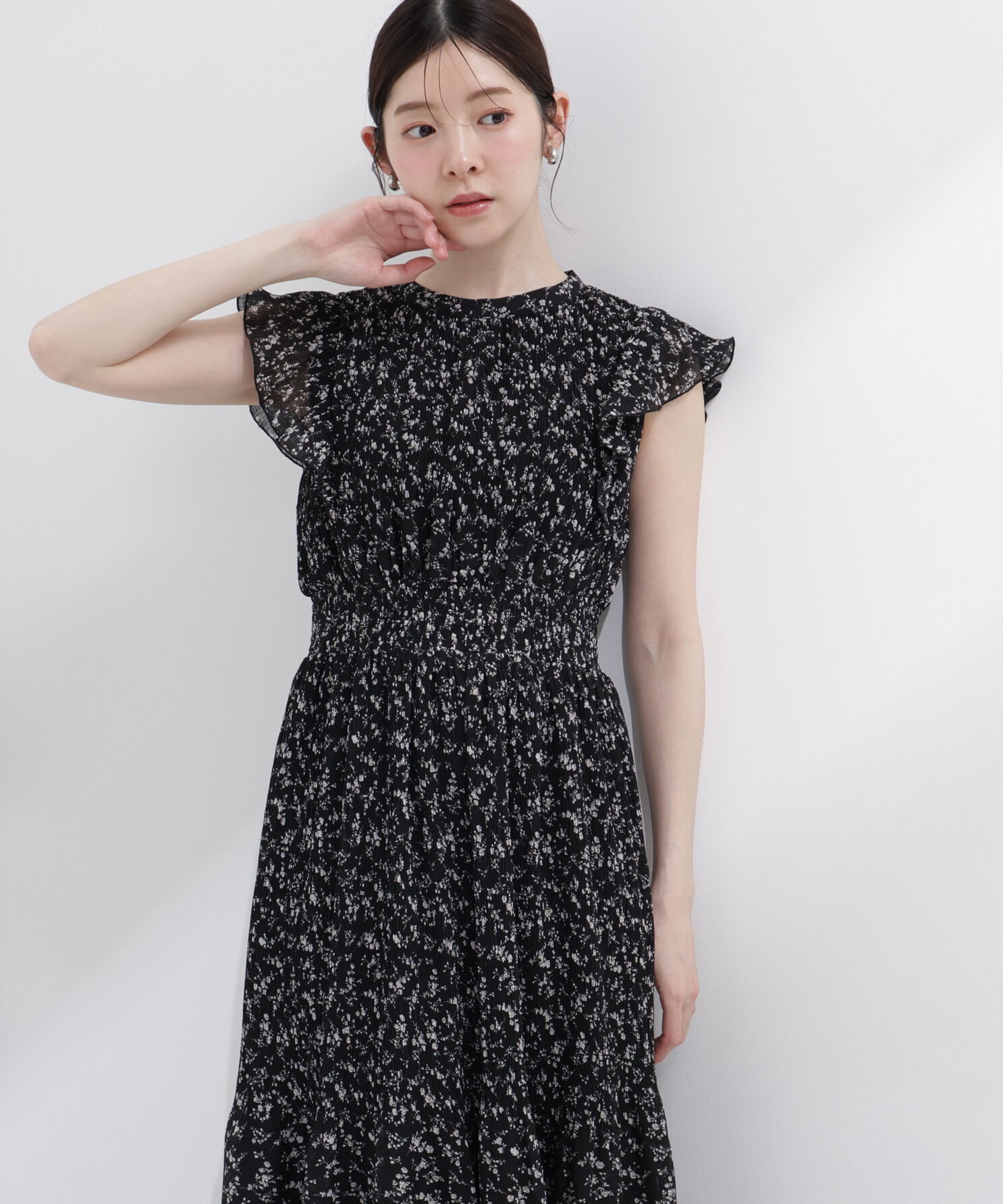 PROPORTION BODY DRESSING「小花楊柳ロングワンピース」|ワンピース|