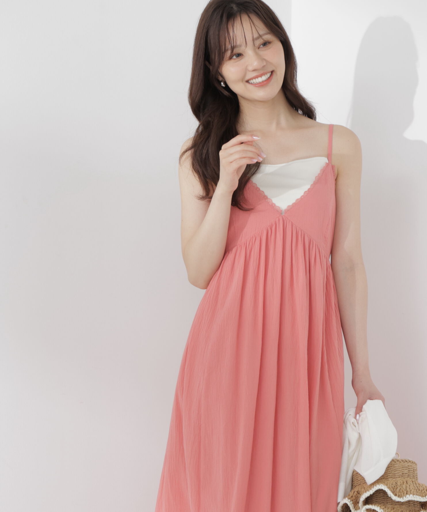 PROPORTION BODY DRESSING「＜EDIT COLOGNE＞レーストリムコットンボイルワンピース」|ワンピース|