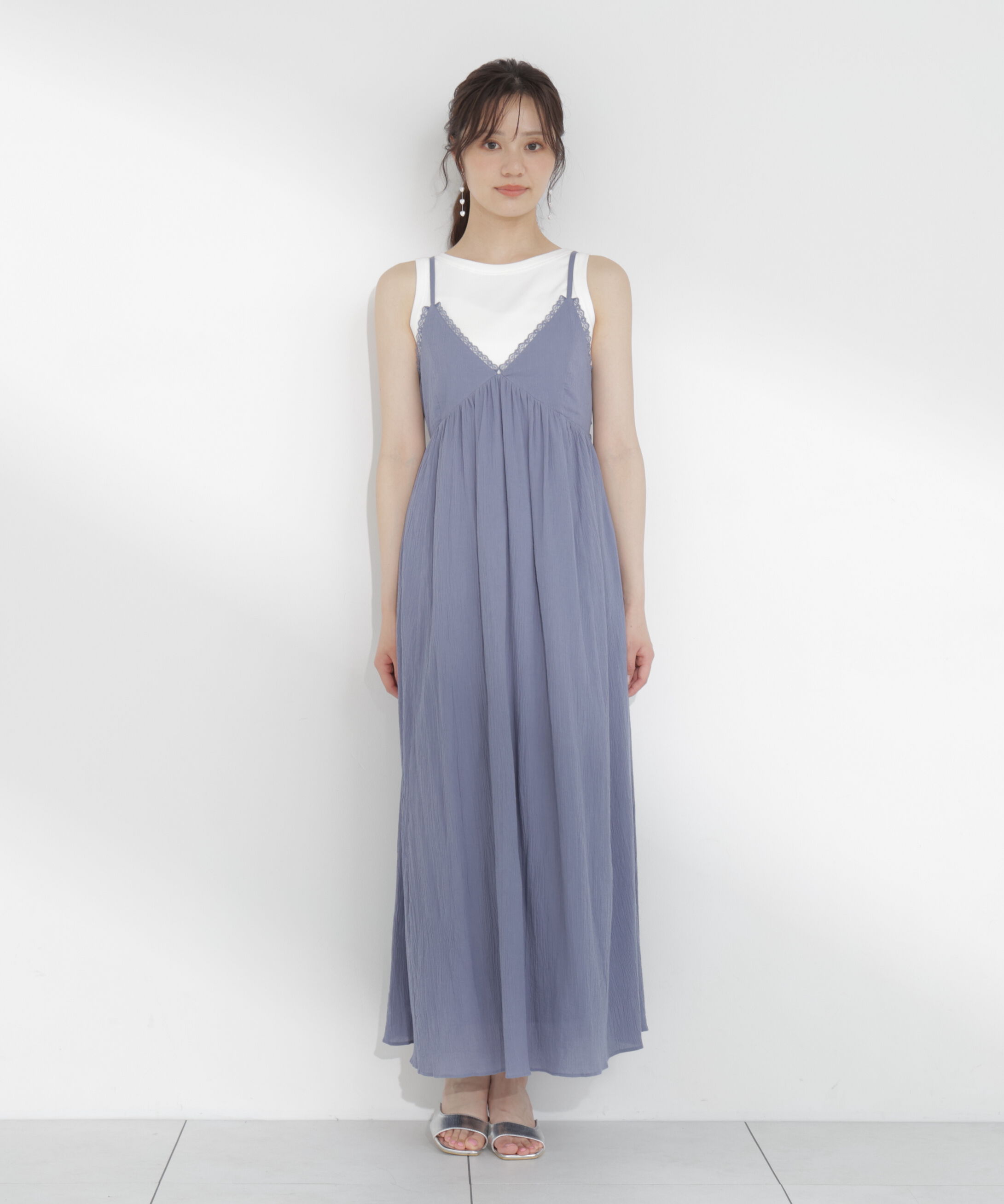 PROPORTION BODY DRESSING「＜EDIT COLOGNE＞レーストリムコットンボイルワンピース」|ワンピース|