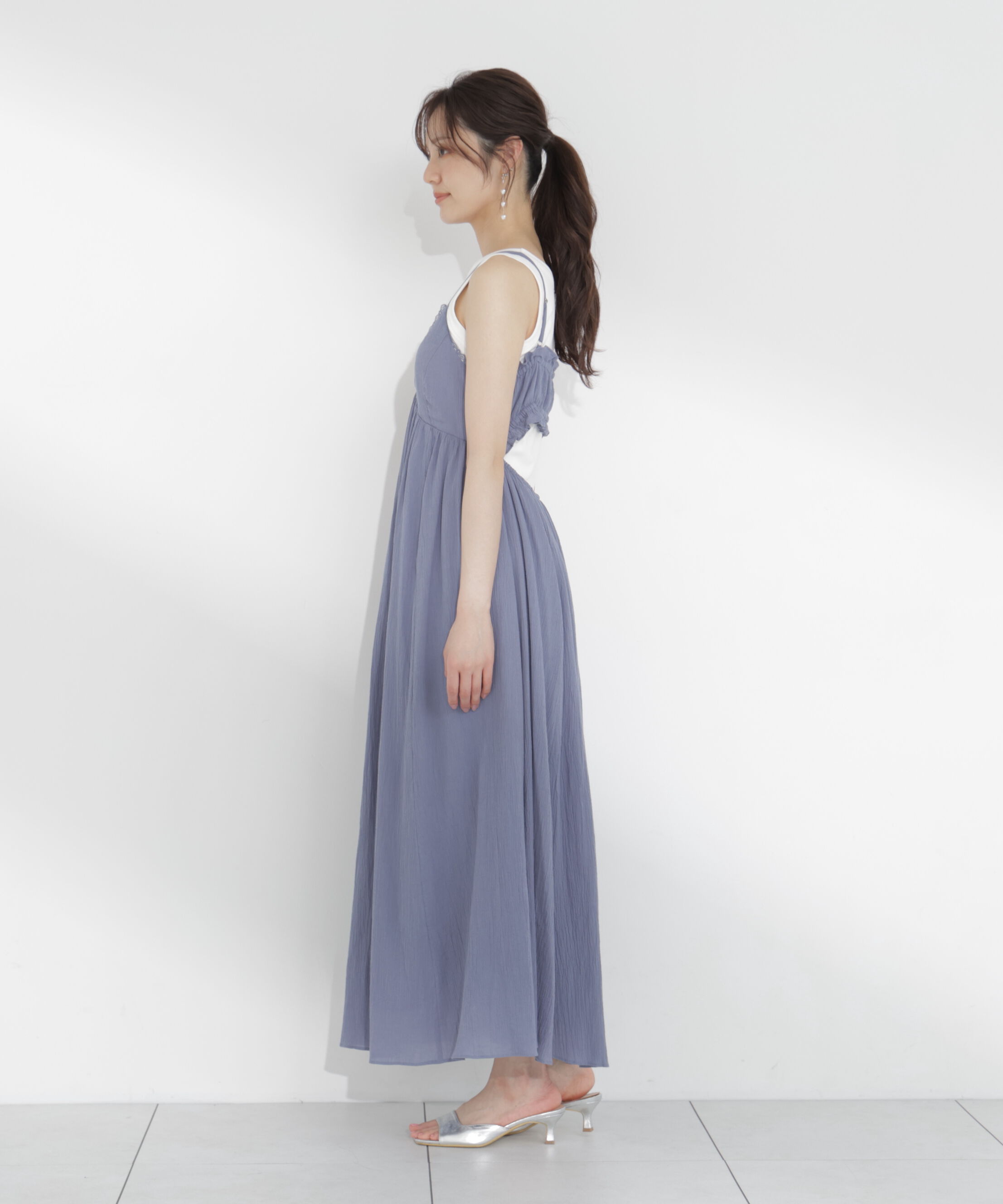 PROPORTION BODY DRESSING「＜EDIT COLOGNE＞レーストリムコットンボイルワンピース」|ワンピース|