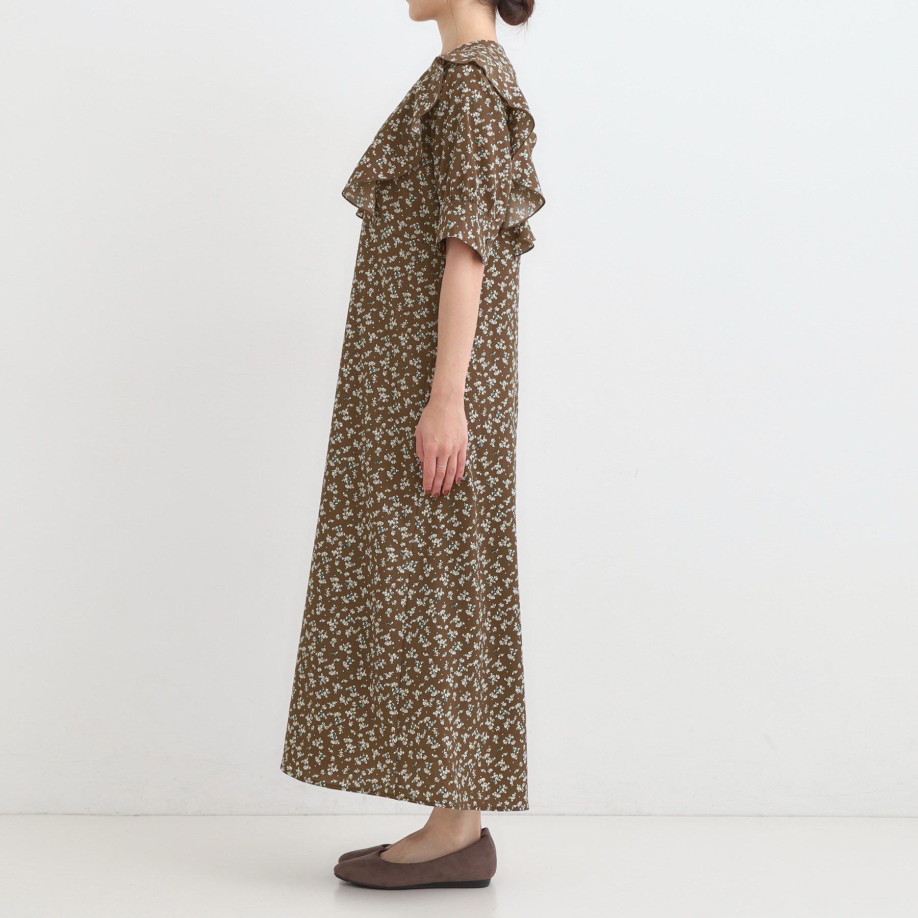 SHOO･LA･RUE「【S-LL】クラシカルな 花柄ワンピース」|ワンピース|