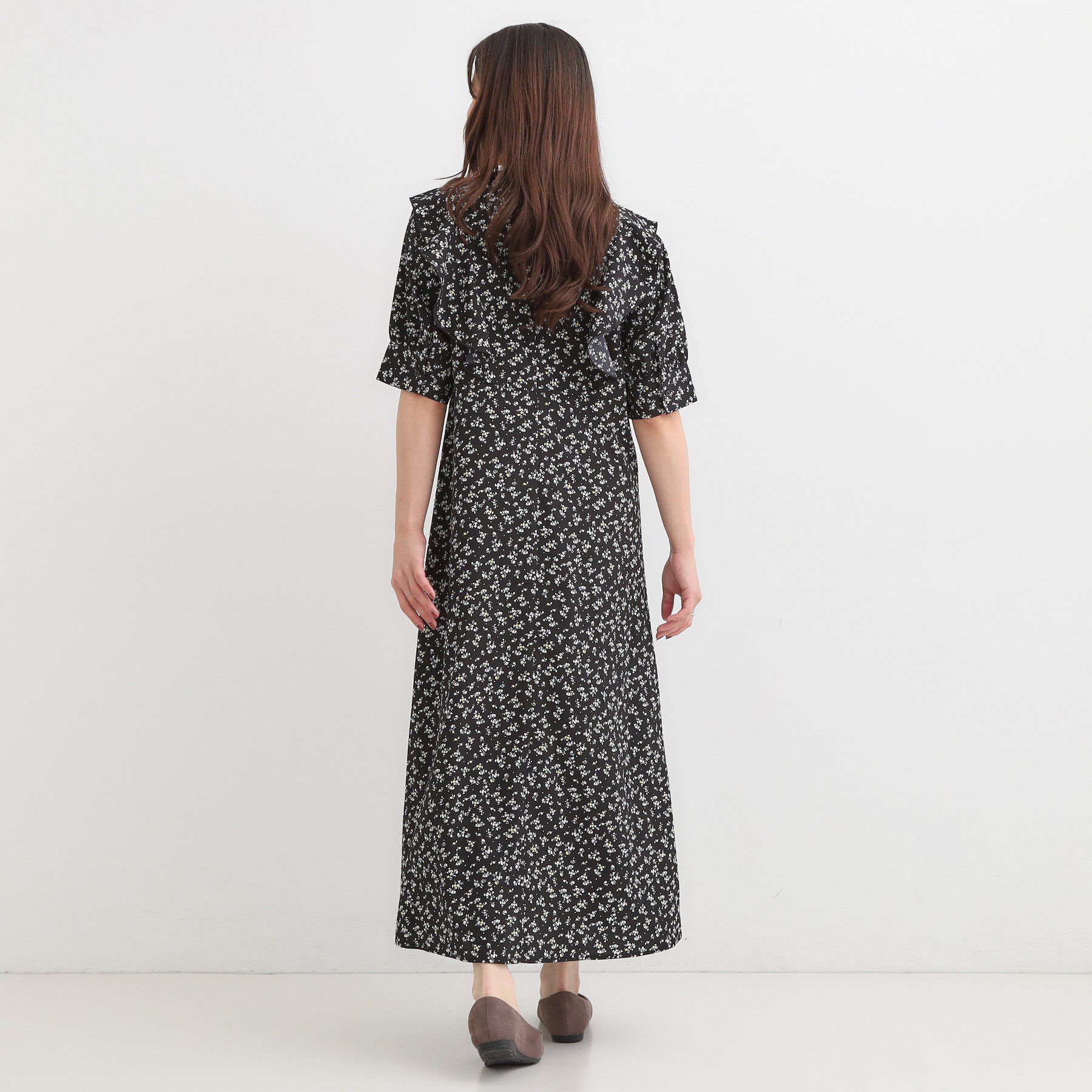 SHOO･LA･RUE「【S-LL】クラシカルな 花柄ワンピース」|ワンピース|