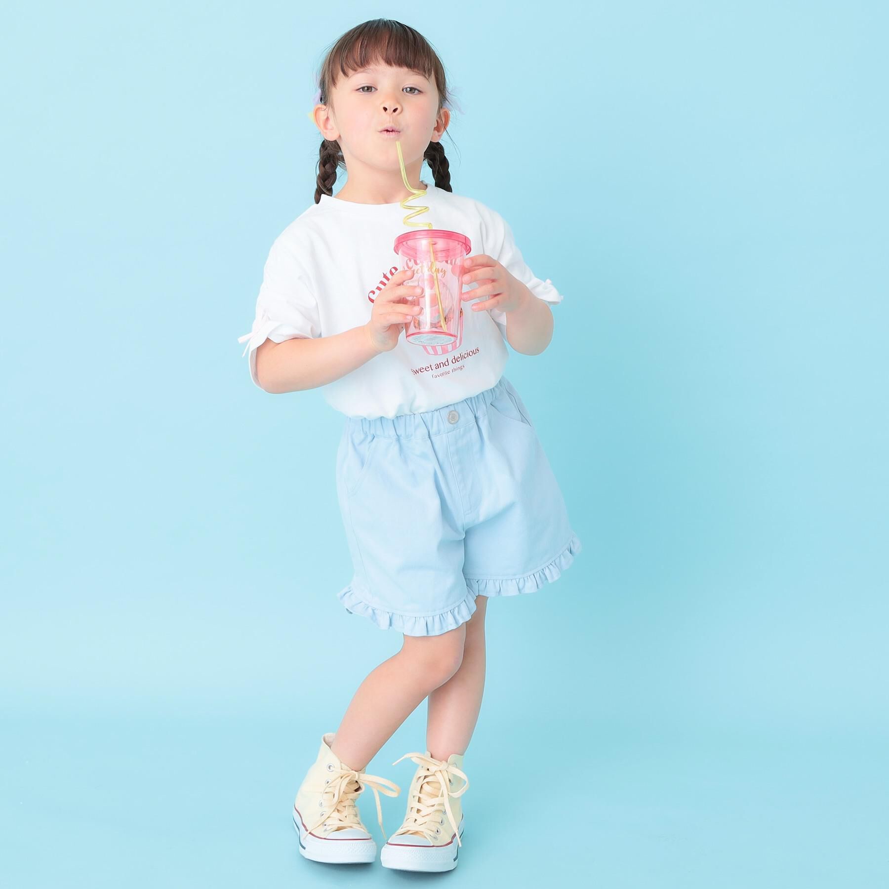 SHOO･LA･RUE「【100-150cm】カップケーキフレークTシャツ」|Tシャツ・カットソー|