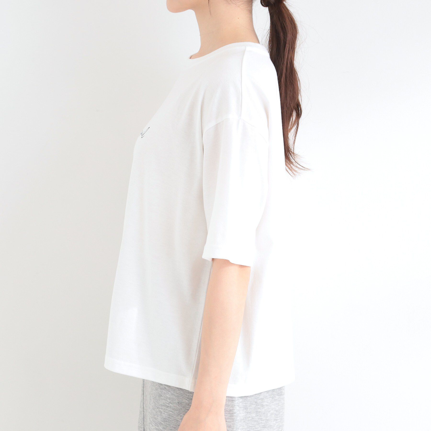 SHOO･LA･RUE「【2点セット/S-LL】ニットベスト＆ロゴTシャツSET」|その他|