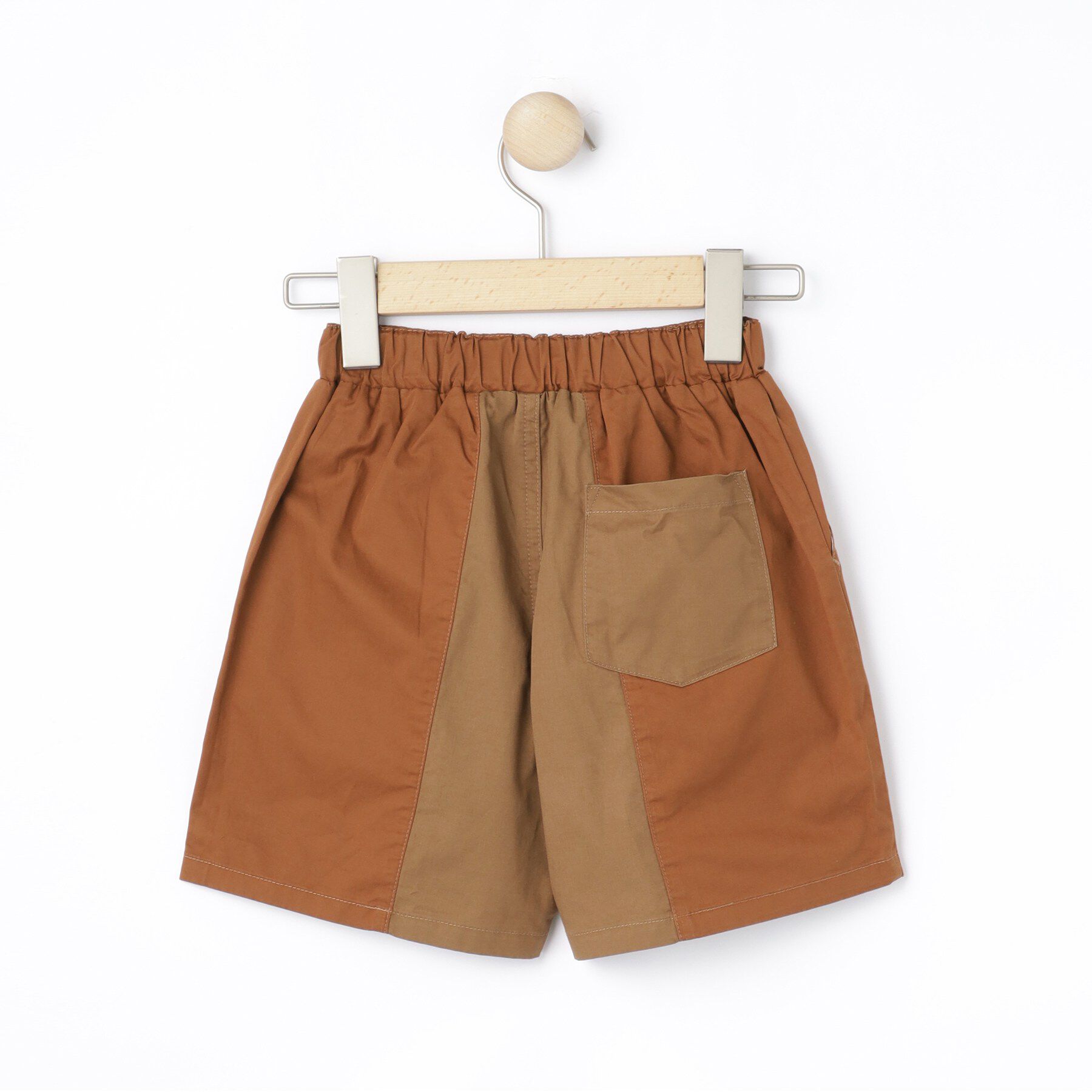 SHOO･LA･RUE「【100-150cm】バイカラーショートパンツ」|キュロット|
