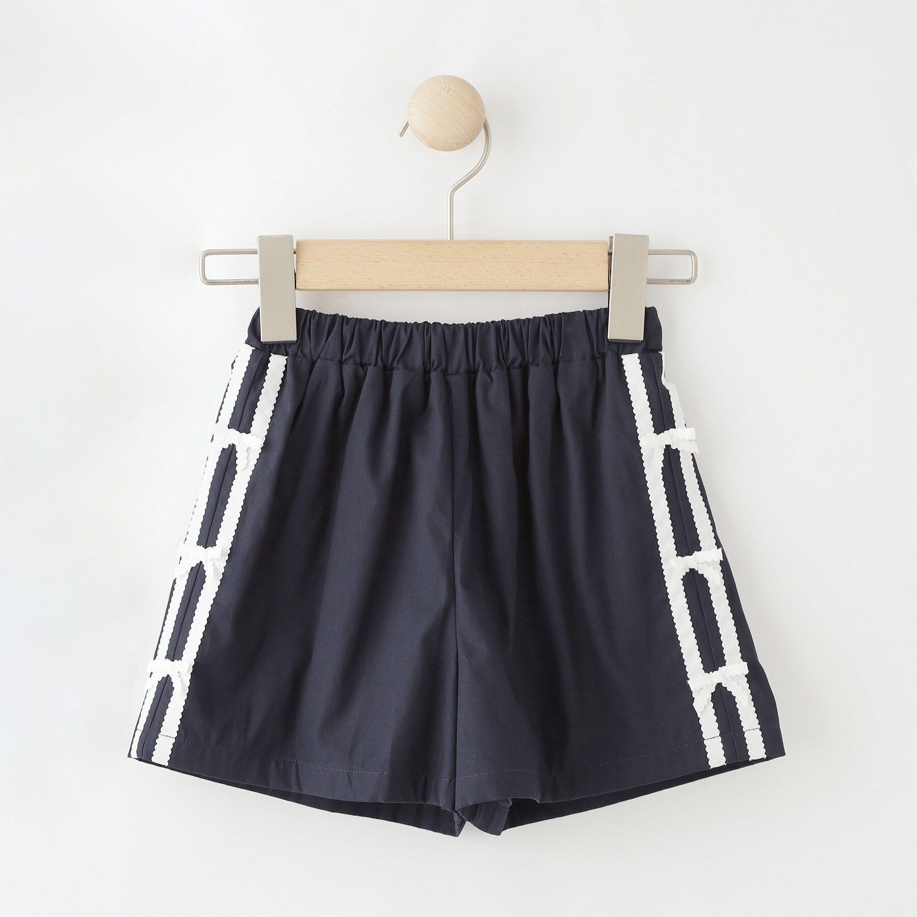 SHOO･LA･RUE「【100-130cm】サイドラインショートパンツ」|キュロット|