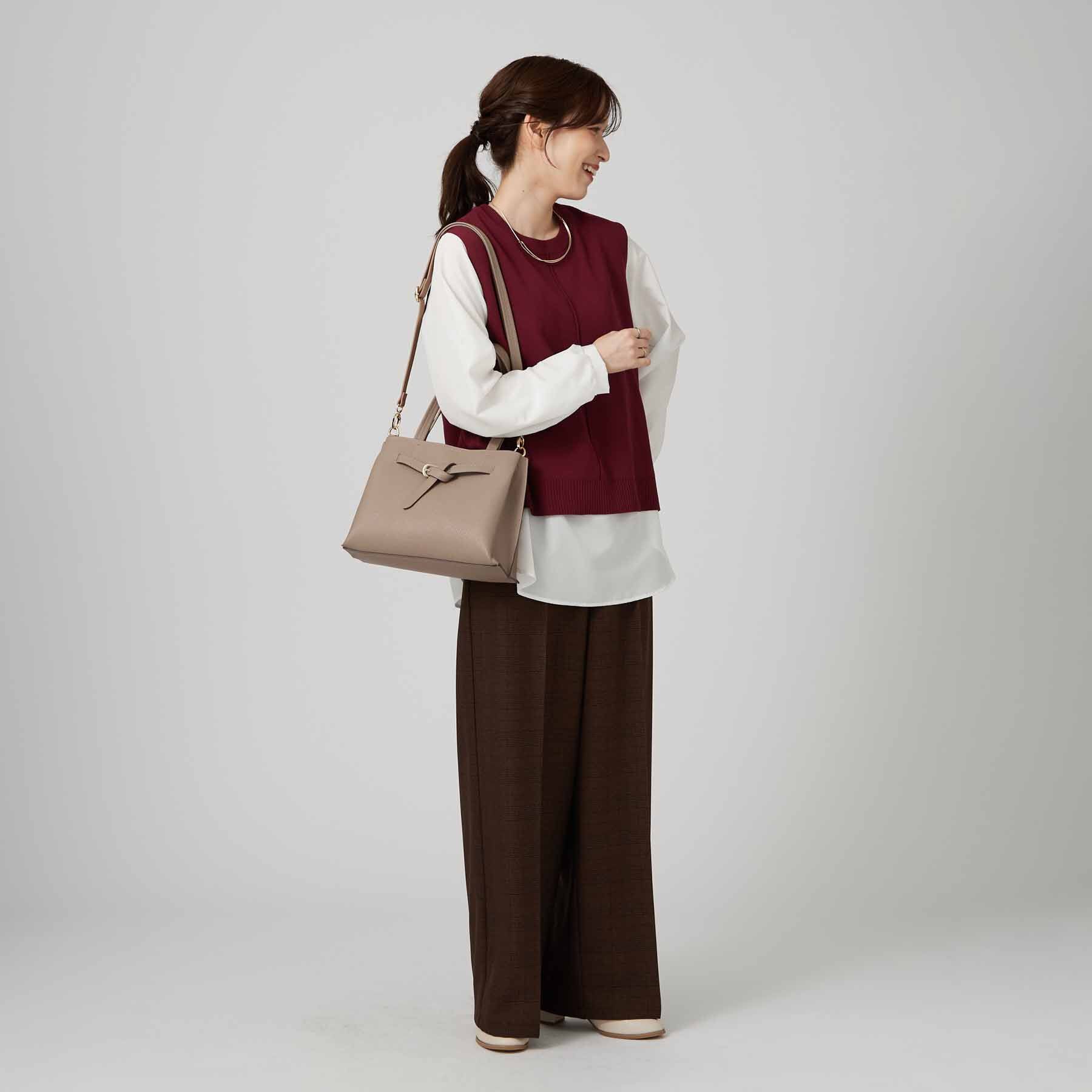 SHOO･LA･RUE「【軽量／2WAY】ふわっと軽いベルトトートバッグ」|トートバッグ|