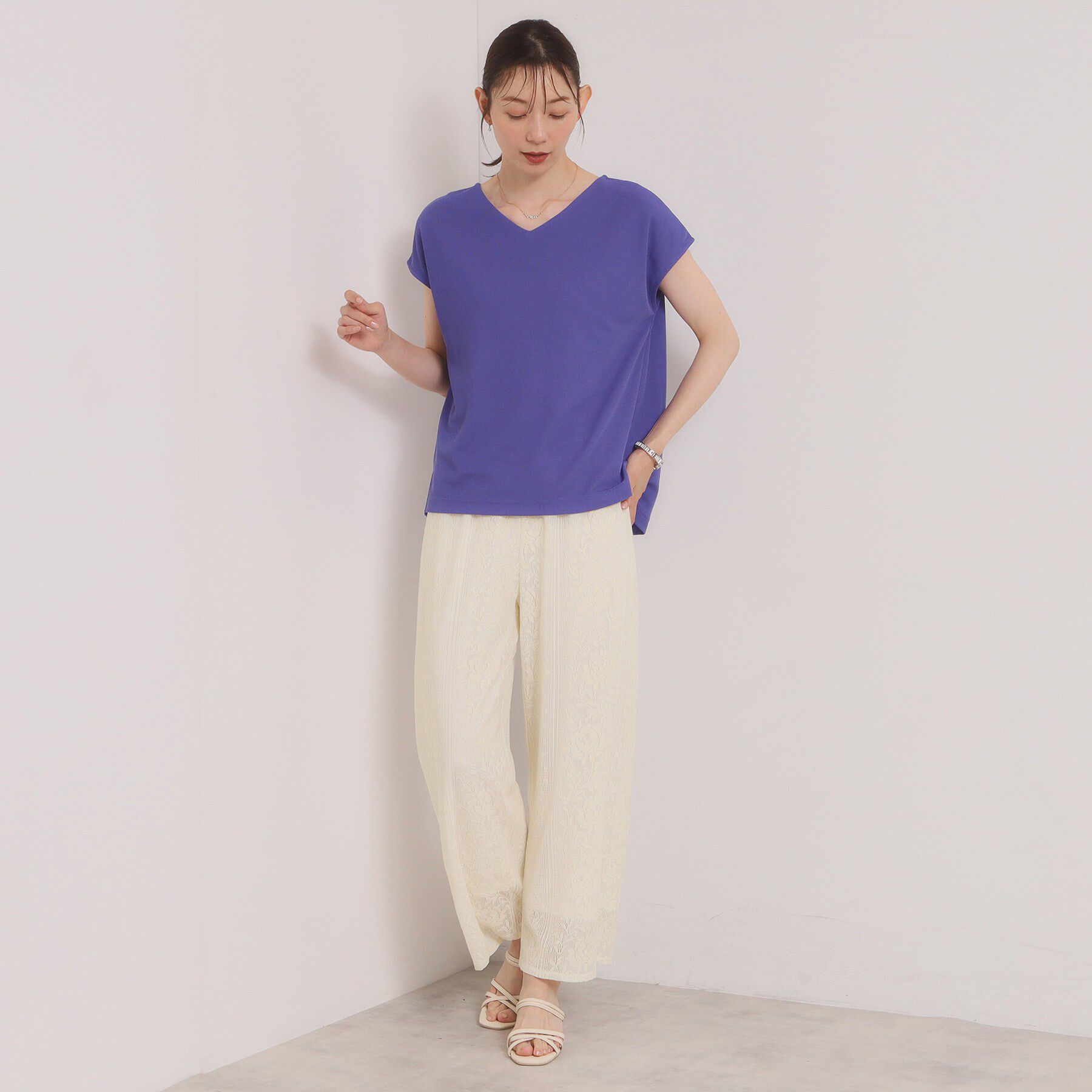 ITS&rsquo;DEMO「【冷感／速乾】Vネックカットプルオーバー」|Tシャツ・カットソー|