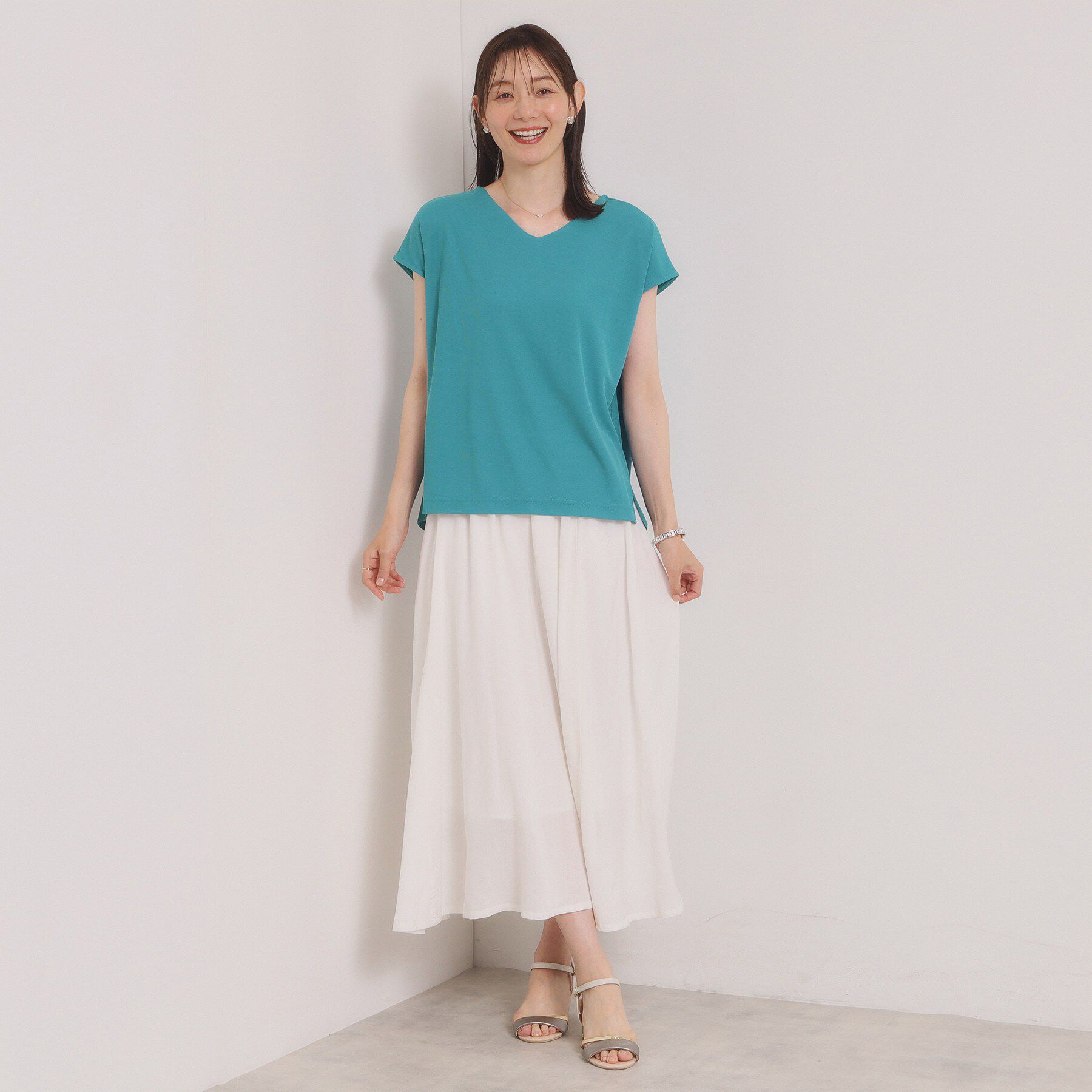ITS&rsquo;DEMO「【冷感／速乾】Vネックカットプルオーバー」|Tシャツ・カットソー|
