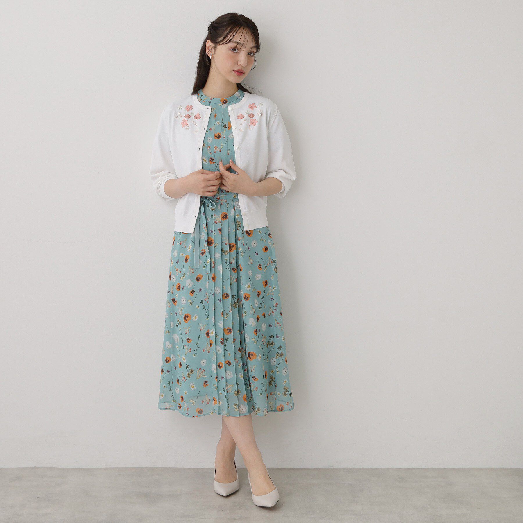 SunaUna「【SS～Lサイズ展開／スパンコール・ビジュー・刺繍】クラフトカーディガン」|カーディガン|