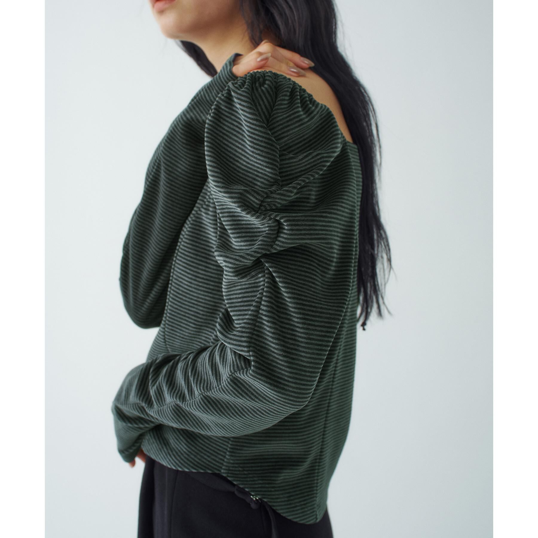 CODE A「velour square puff top」|Tシャツ・カットソー|