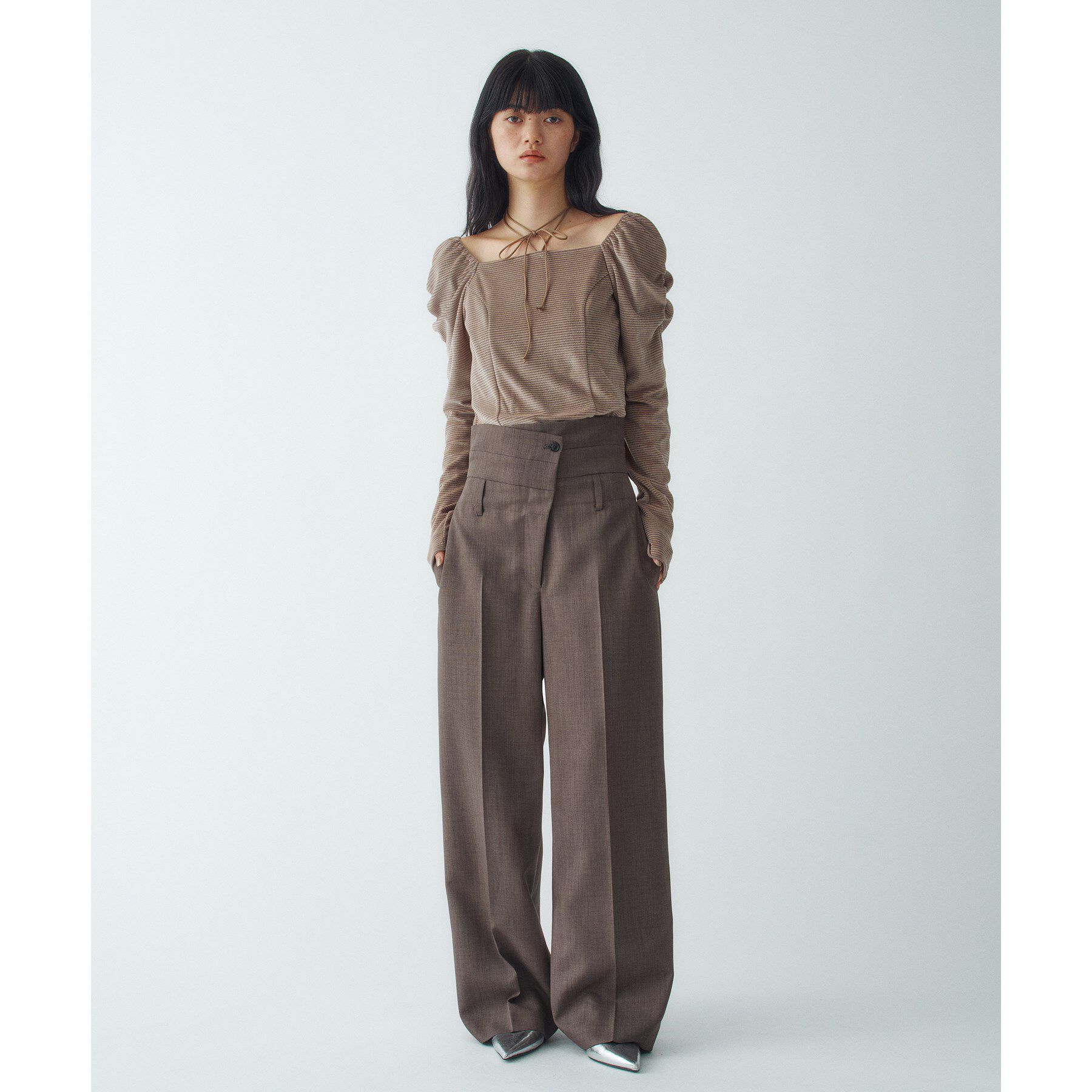 CODE A「velour square puff top」|Tシャツ・カットソー|