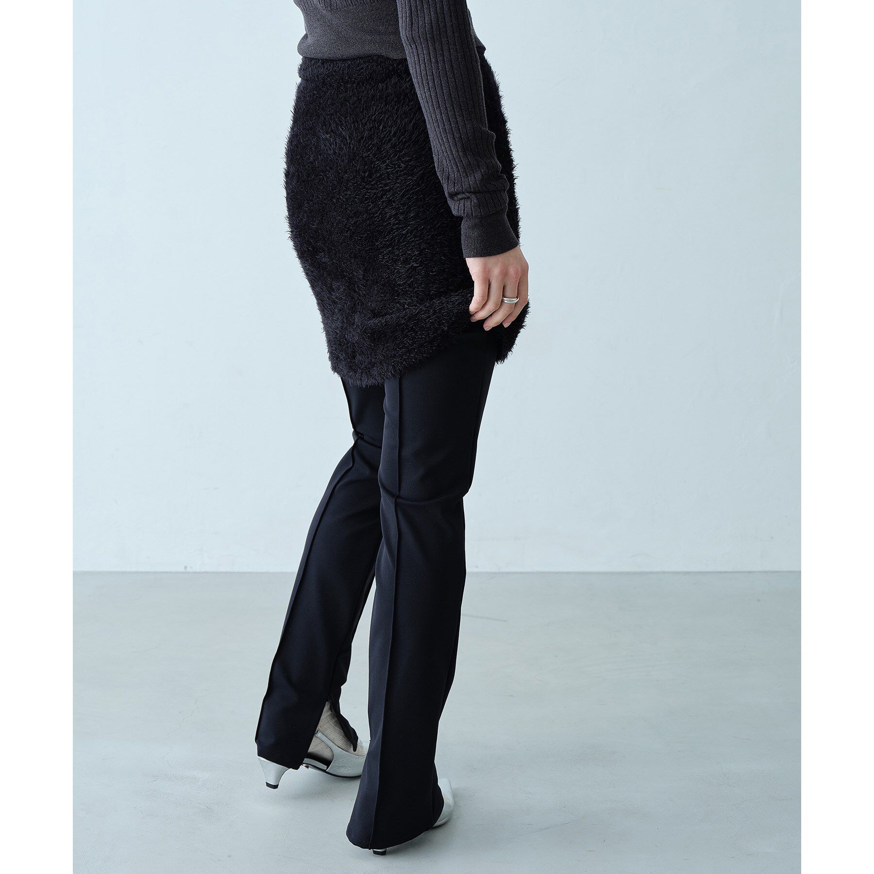 CODE A「feather mini skirt」|スカート|