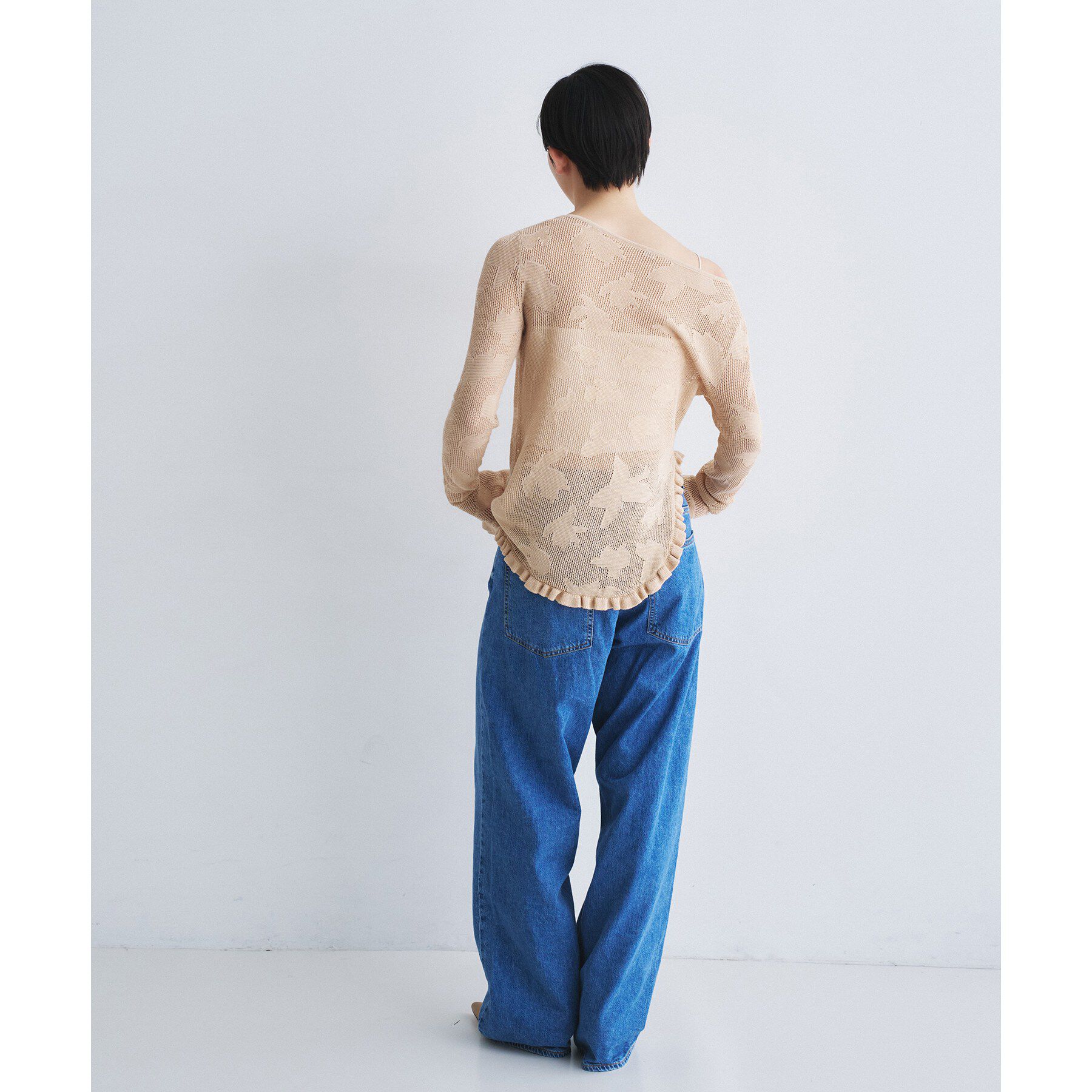 CODE A「flower mesh pullover」|ニット・セーター|