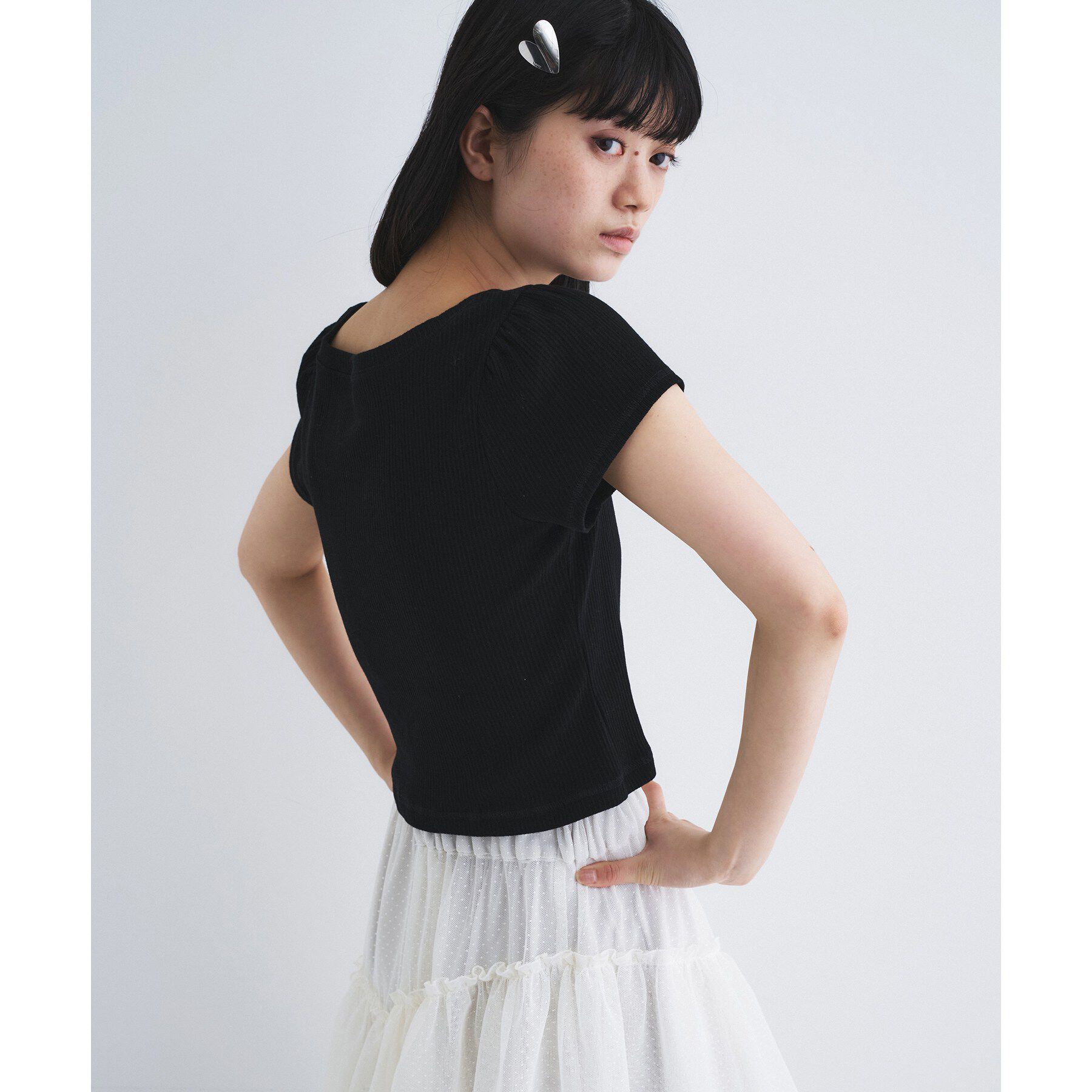 CODE A「M everyday rib button tee」|Tシャツ・カットソー|