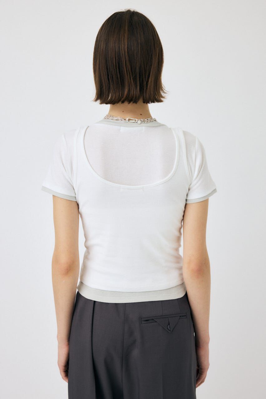 MOUSSY「LAYERED セット TEE」|Tシャツ・カットソー|