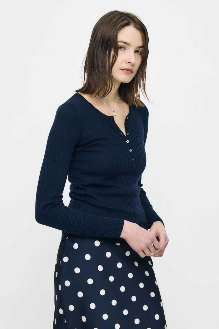 MOUSSY「CALM TOUCH HENRY NECK トップス」|ニット・セーター|