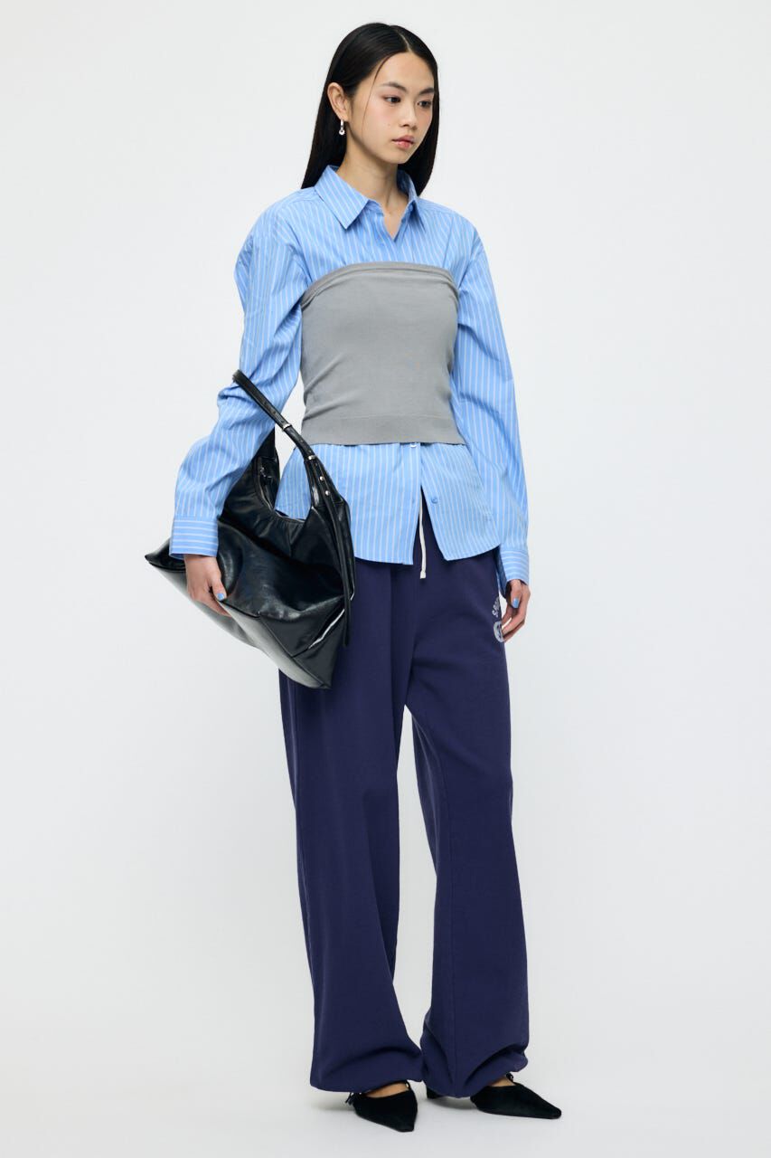MOUSSY「KNIT BARE トップス」|チューブトップ|
