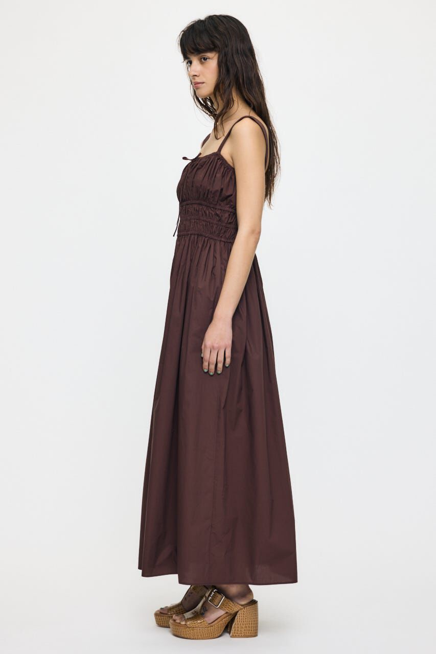MOUSSY「COTTON GATHER CAMI ドレス」|ワンピース|