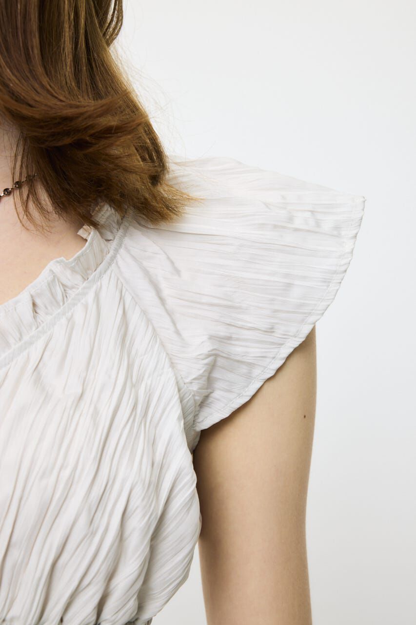 MOUSSY「WRINKLE RUFFLE SLEEVE ブラウス」|シャツ・ブラウス|
