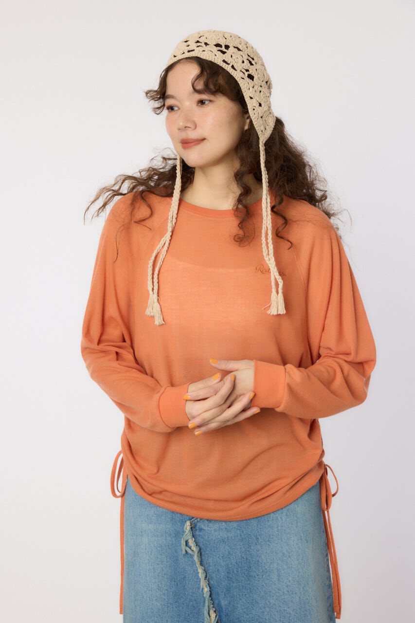 RODEO CROWNS「サイドシャーリングルーズトップス」|Tシャツ・カットソー|
