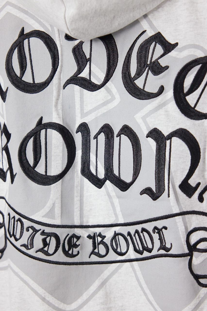RODEO CROWNS「Blackletter 半袖ZIPパーカー」|パーカー|
