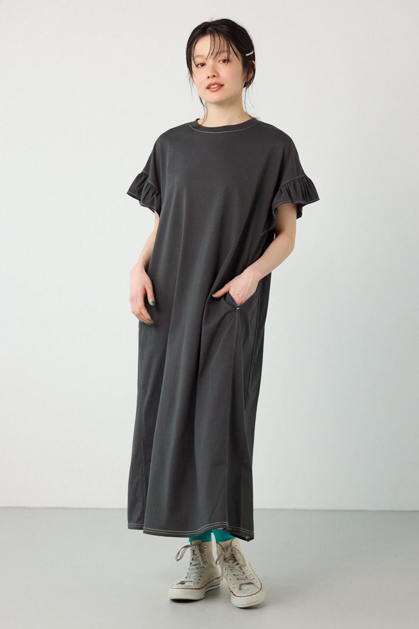 RODEO CROWNS「FREEZE LIGHTフリルスリーブマキシワンピース」|ワンピース|C.GRY
