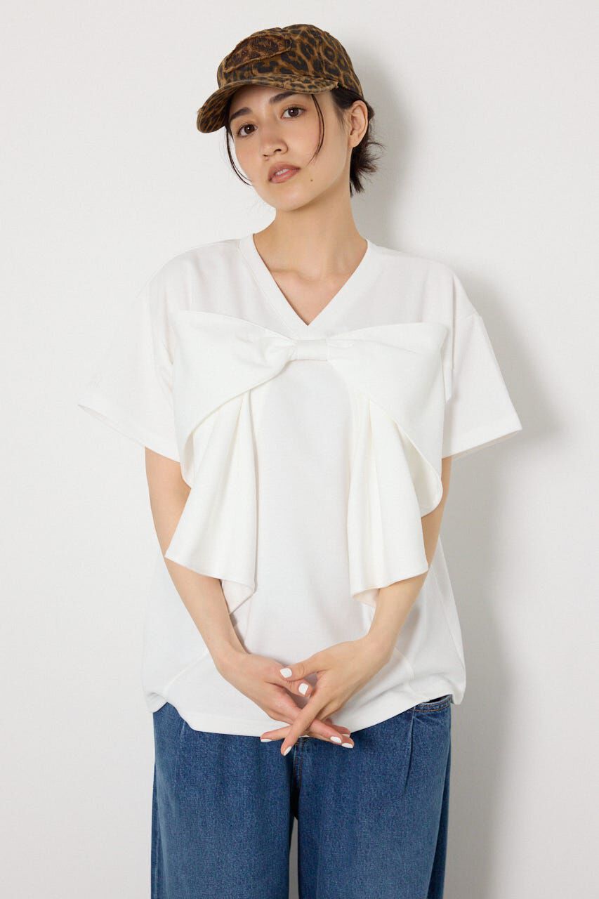 RODEO CROWNS「ビッグリボン2WAY Tシャツ」|Tシャツ・カットソー|