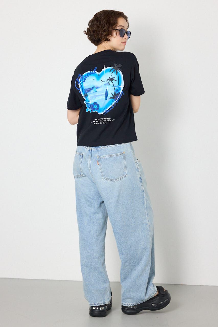 RODEO CROWNS「ビーチ柄Tシャツ」|Tシャツ・カットソー|