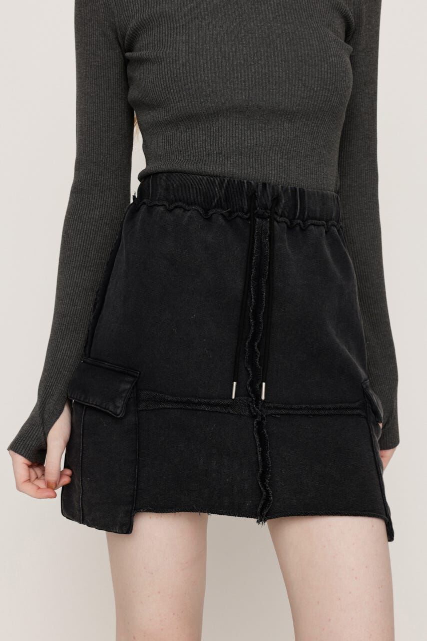SLY「OUT LINKING CARGO SW ショートスカート」|スカート|M/BLK7