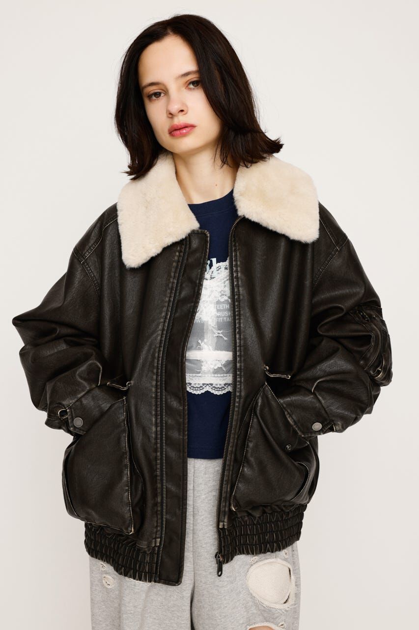 SLY「WASHED PUFFER ブルゾン」|ブルゾン・スタジャン|