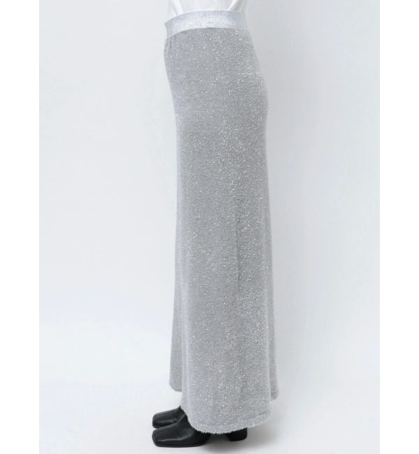 CALNAMUR「GLITTER SHAGGY KNIT SK/グリッターシャギーニットスカート」|スカート|