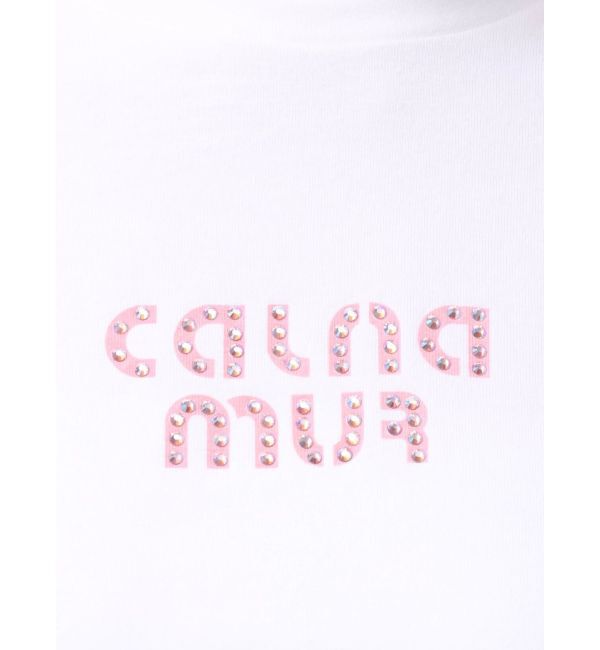 CALNAMUR「ビジューロゴコンパクトTシャツ」|Tシャツ・カットソー|