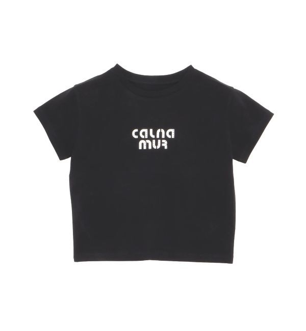 CALNAMUR「ビジューロゴコンパクトTシャツ」|Tシャツ・カットソー|