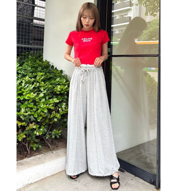 CALNAMUR「ビジューロゴコンパクトTシャツ」|Tシャツ・カットソー|