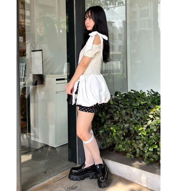 CALNAMUR「ワンショルデザイン半袖トップス」|Tシャツ・カットソー|