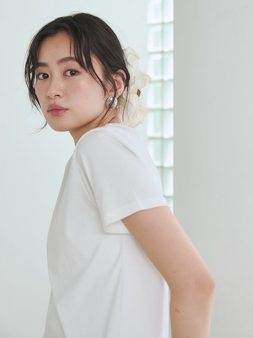 Mila Owen「シルキータッチＵネックTシャツ」|Tシャツ・カットソー|